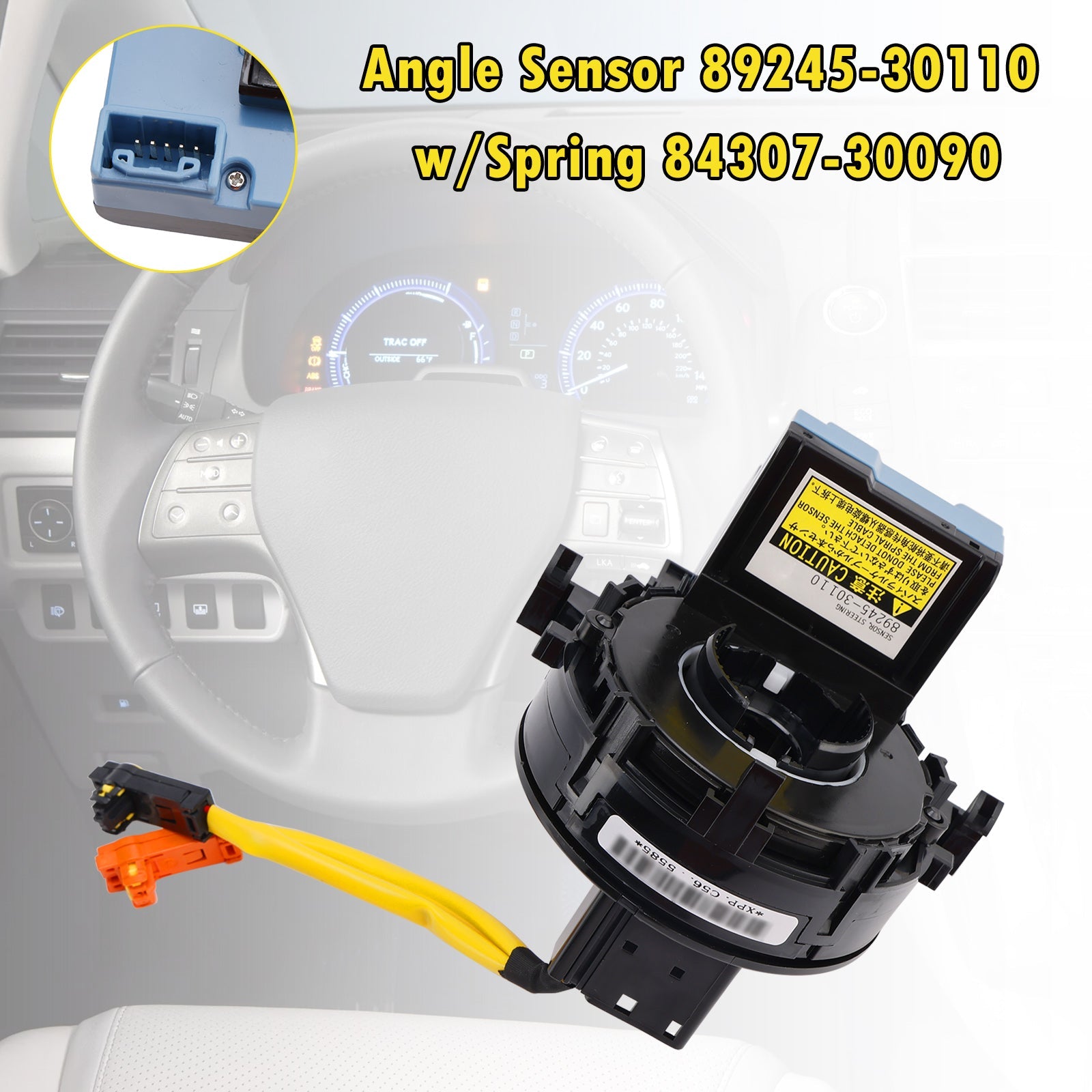 Angle Sensor 89245-30110 w/Spring 84307-30090 for Lexus GX460 RX350 Toyota 4Runner