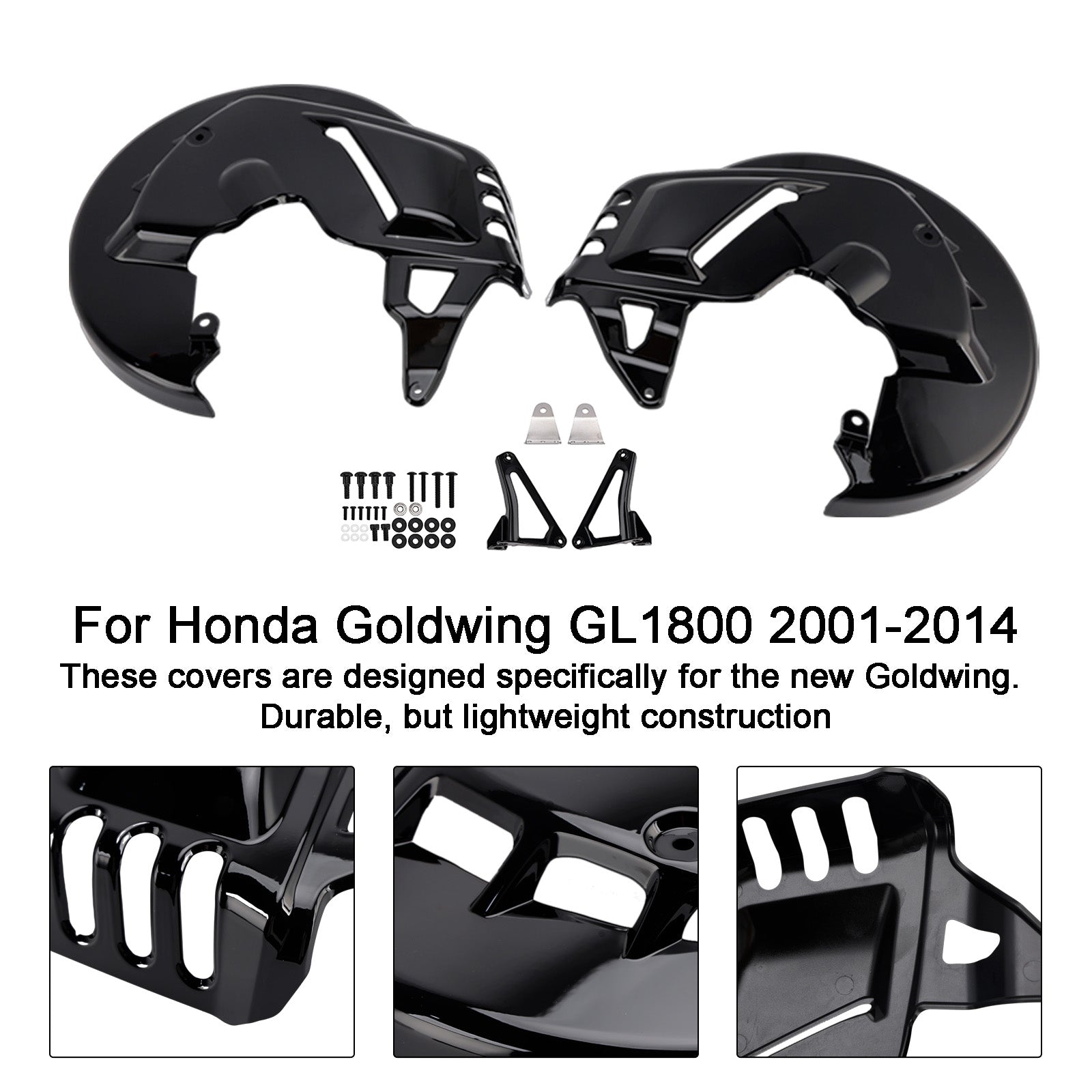 2001-2014 For Honda Goldwing GL1800 Front Brake Disc Rotor Covers