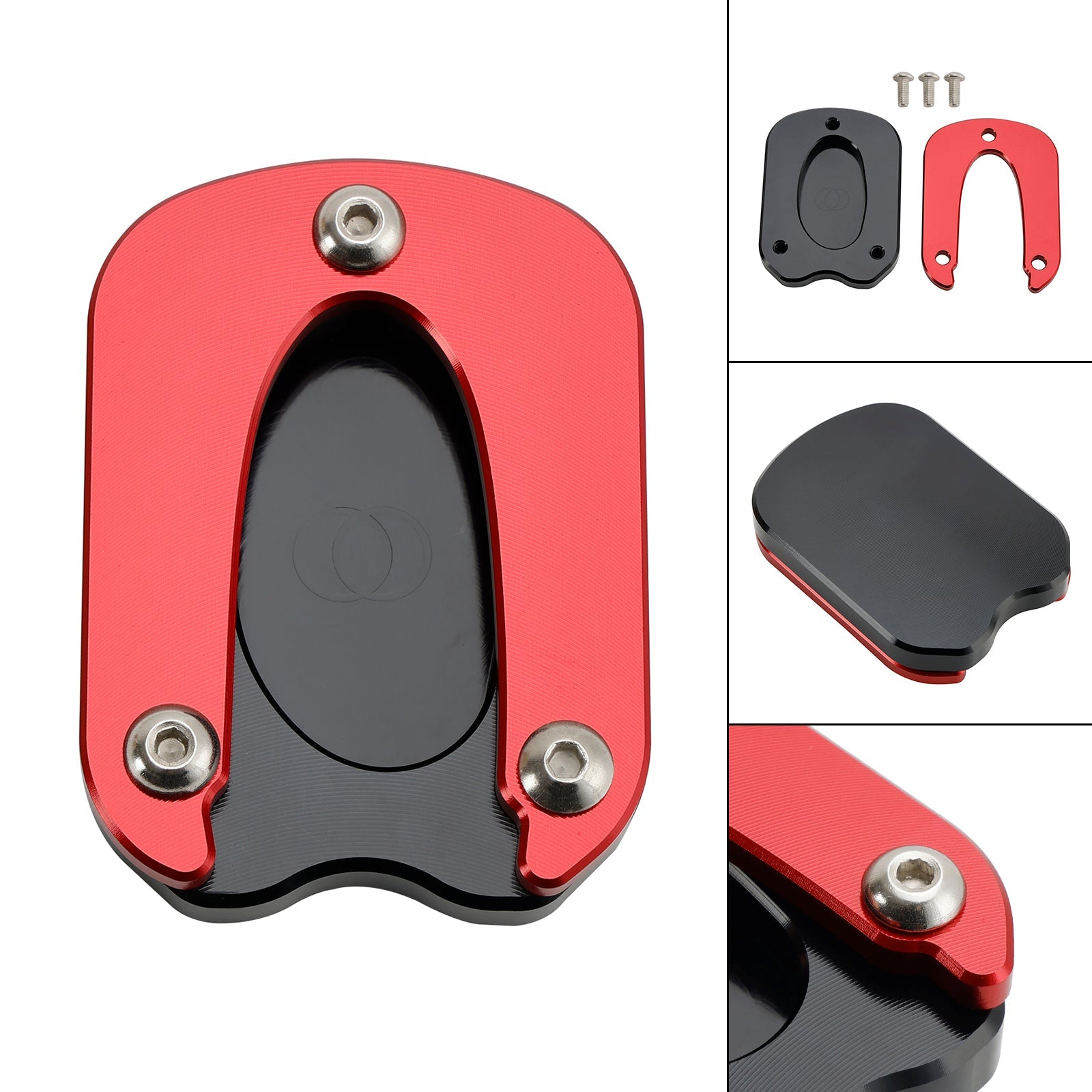 Almohadilla de placa ampliada con soporte para Meteor 350 2021-2023