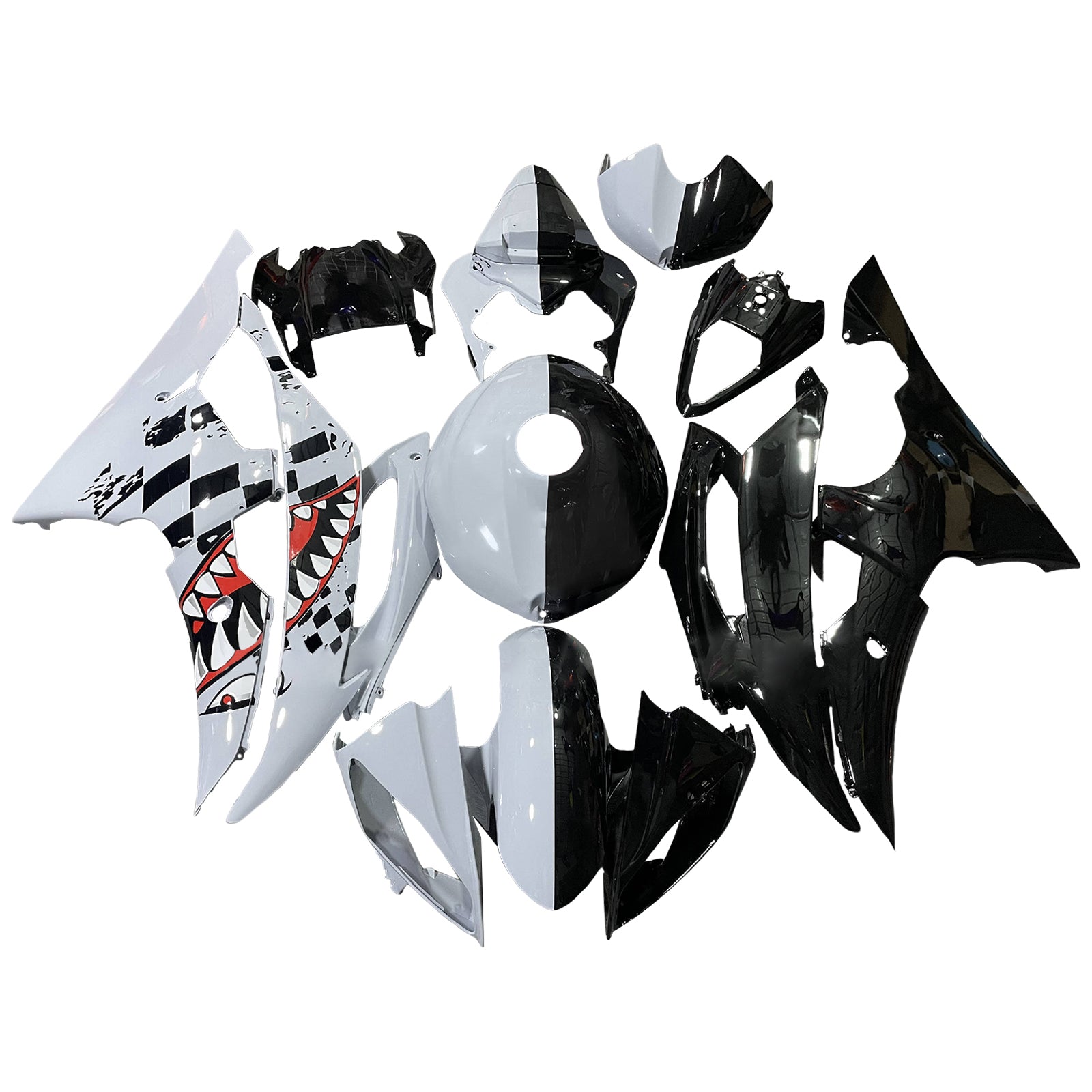 Injection Fairing Kit Bodywork Plastic ABS For Yamaha YZFR6 YZF-R6 2008-2016