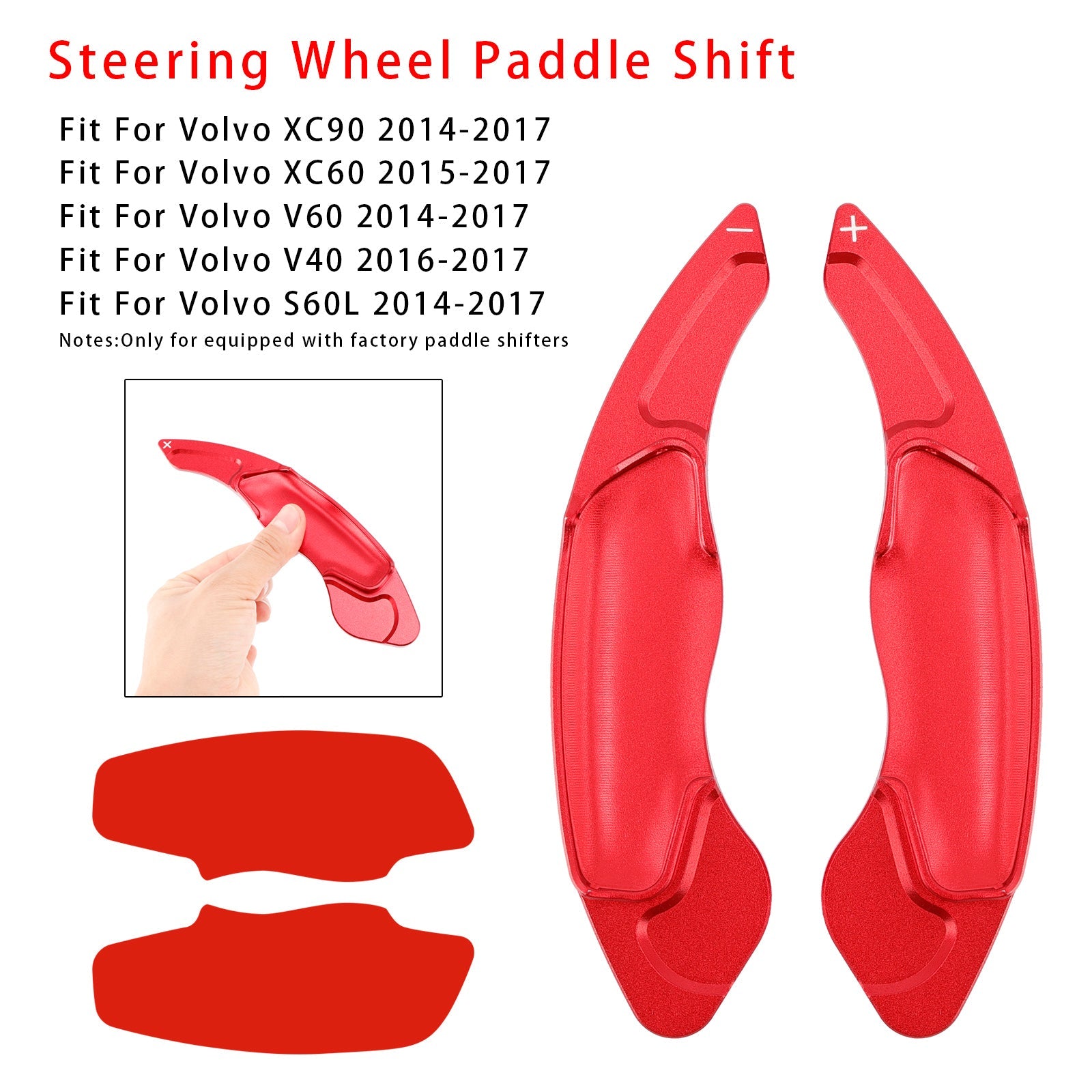 Steering Wheel Paddle Shifter Extension For VOLVO XC60 XC90 Aluminium