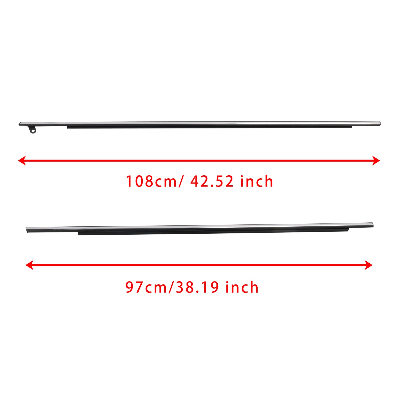 4pcs Chrome Outside Window Moulding Weatherstrip Seal For Toyota Venza 2009-2016