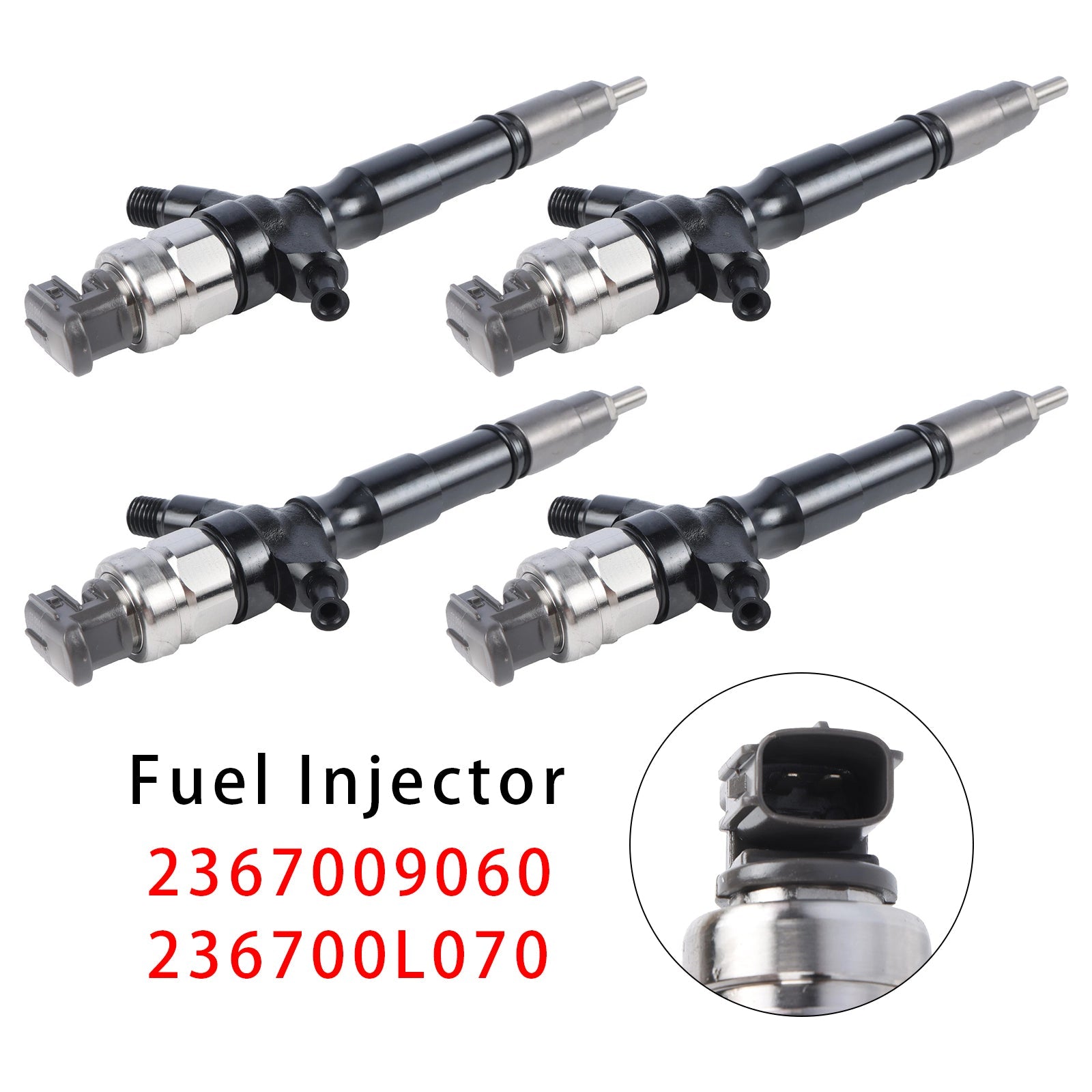 For Toyota Hilux Hiace 2KD-FTV 2.5L Engine 4PCS Fuel Injector 095000-8530