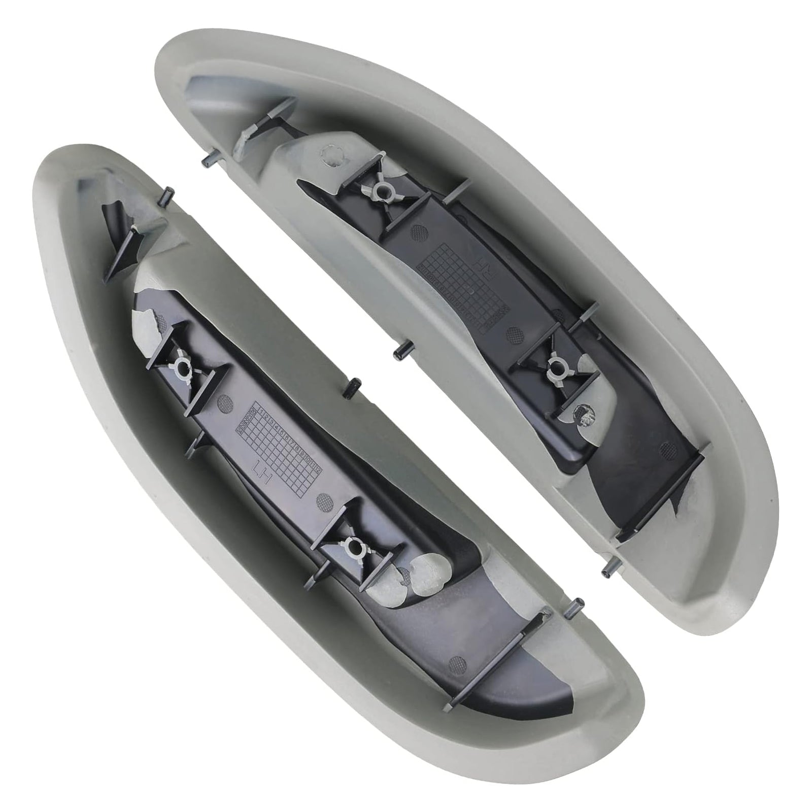 1996-2002 GMC Savana 1500/2500/3500 All Body Style Front Left & Right Gray 2PCS Door Armrest Pull Handle Cover 12376630