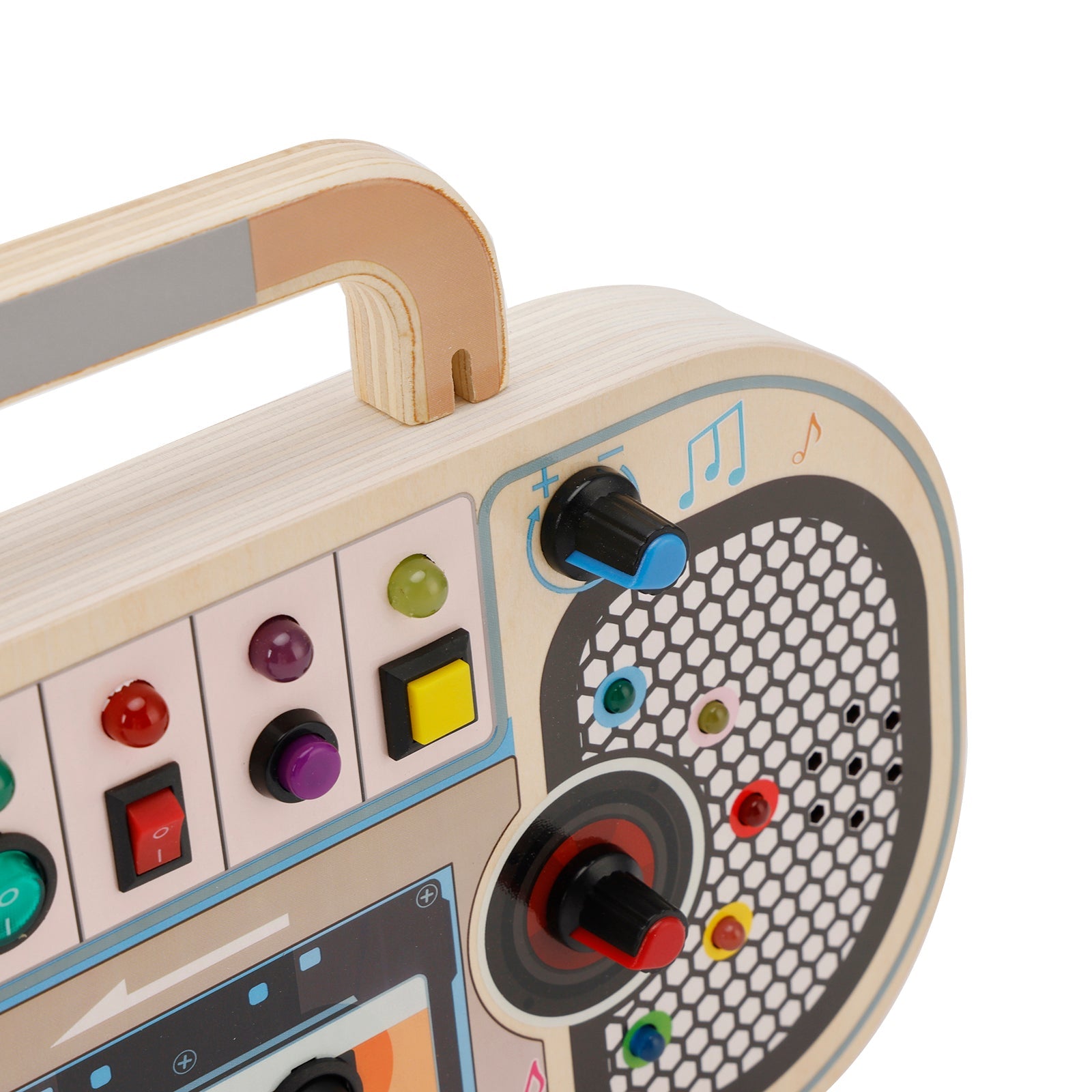 Busy Board LED Sensory Light Switch 5 Musical Toggle Switch Kid Montessori Toy