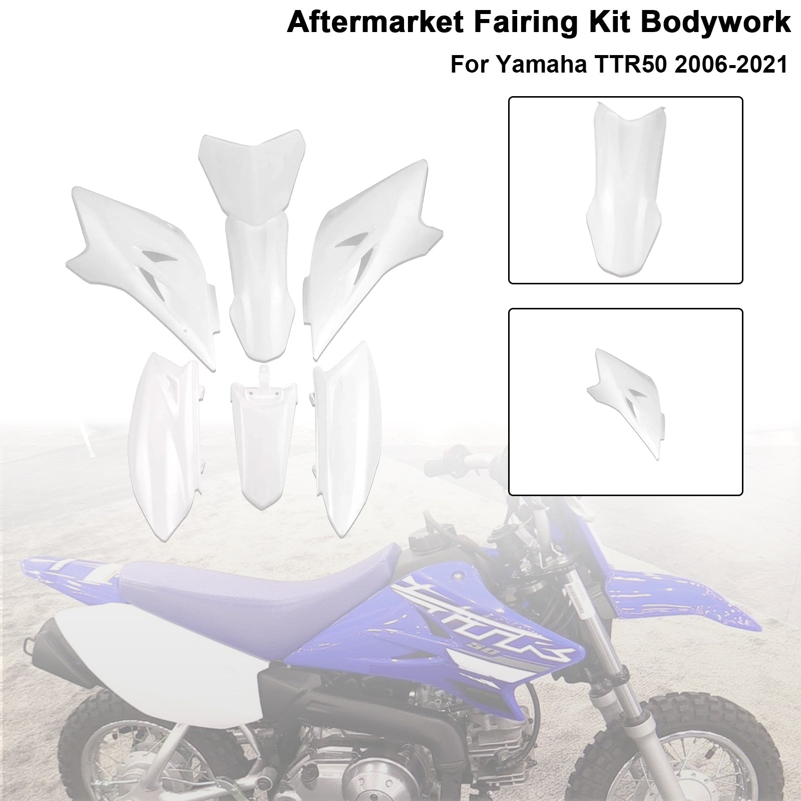 2006-2021 Yamaha TTR50 Body Plastic Kit Front Rear Fender Fairing