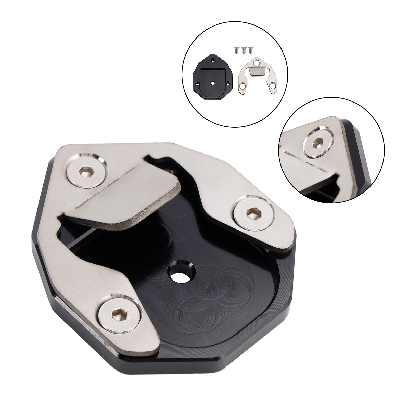 Kickstand Enlarge Plate Pad fit for Himalayan 2018-2023 SCRAM 411 2021-2023