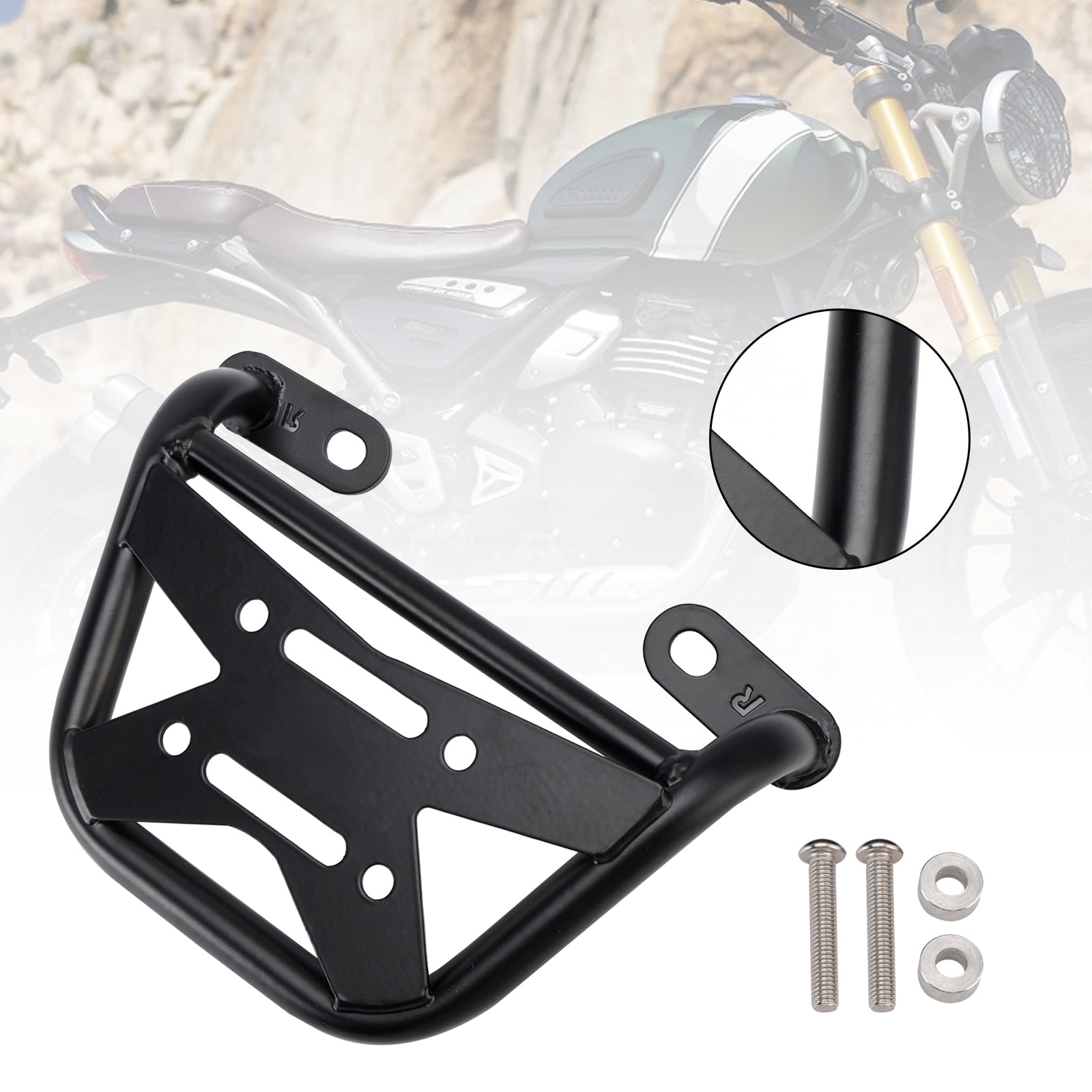 Luggage Rack Side Saddle Bag Mount Bracket Right For Scrambler Speed 400 T4 24+