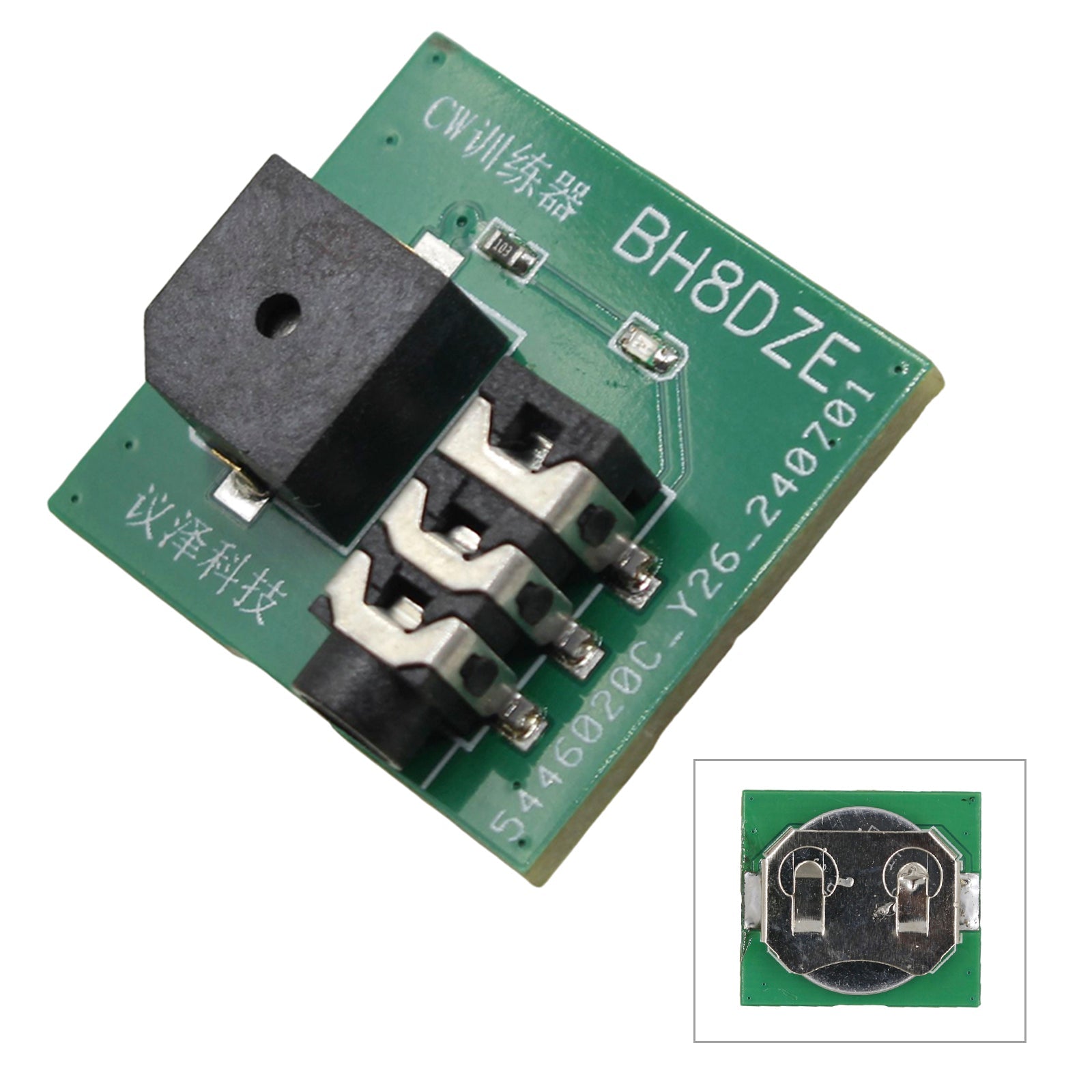 Mini CW Trainer Morse Code Trainer Hand Key Trainer Oscillator Button w Battery