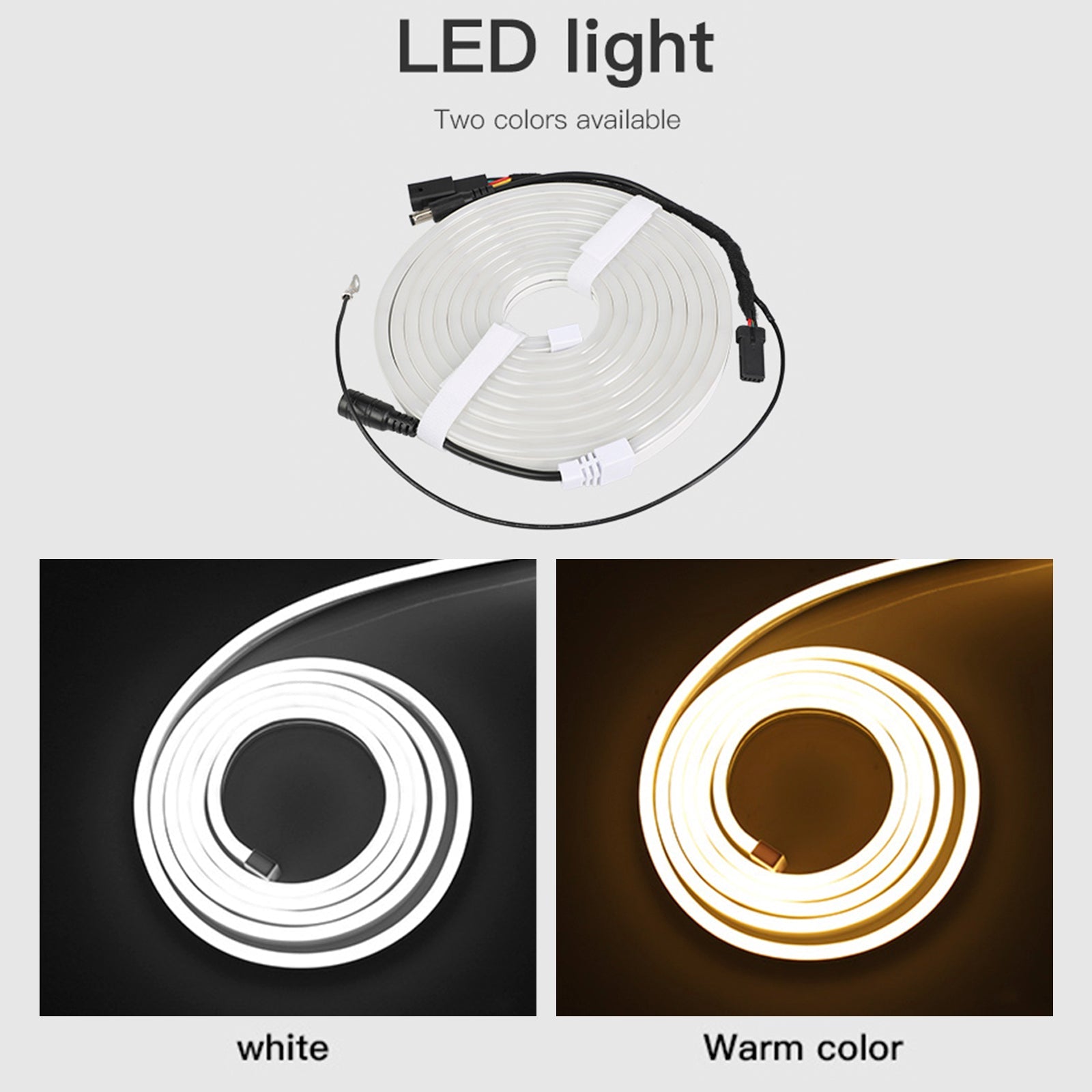 Front Trunk Ambient Atmosphere LED Light Strip White For Tesla Model 3/Y