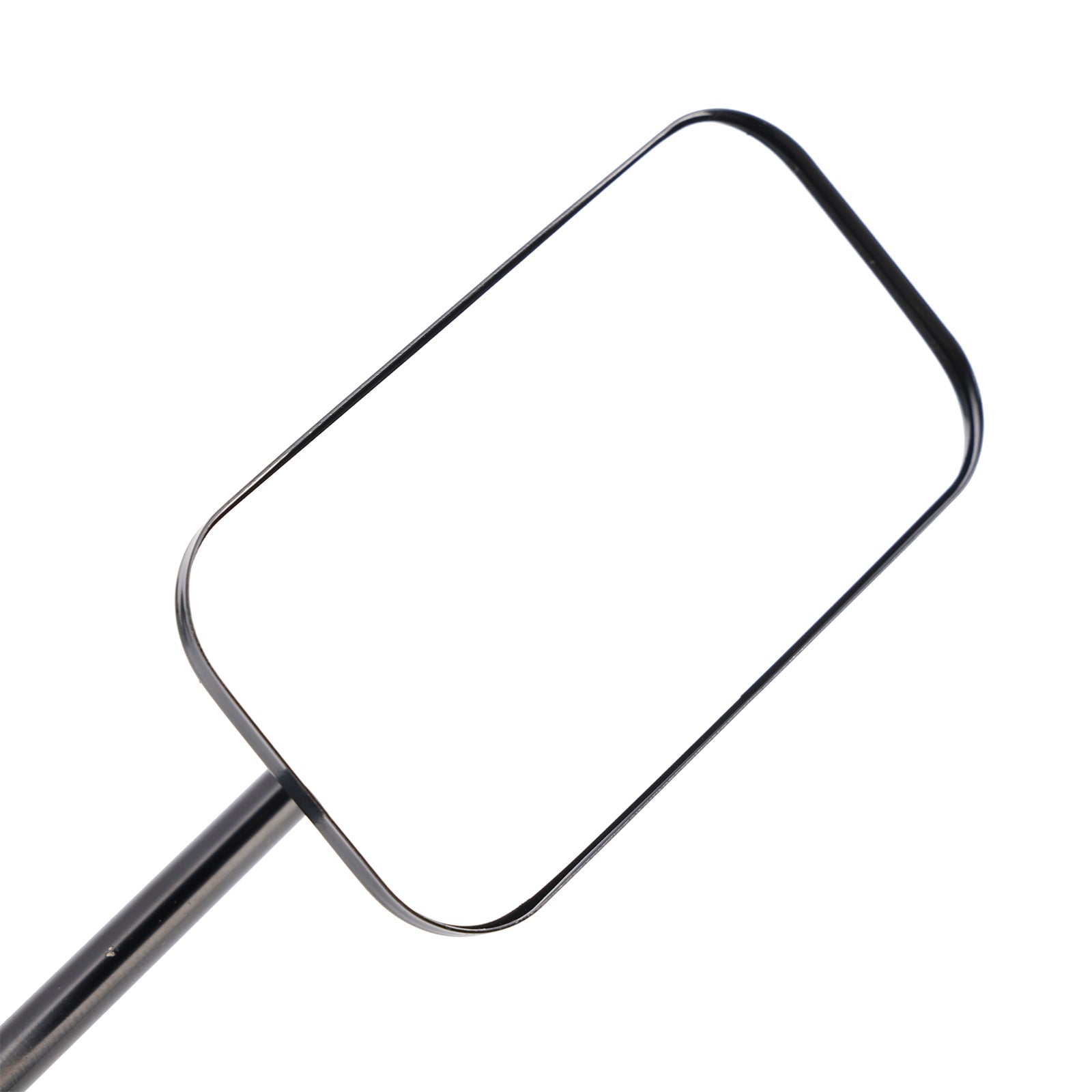 Old School Style Rectangular Clamp-On Motorcycle Mirrors Black Brattstyle