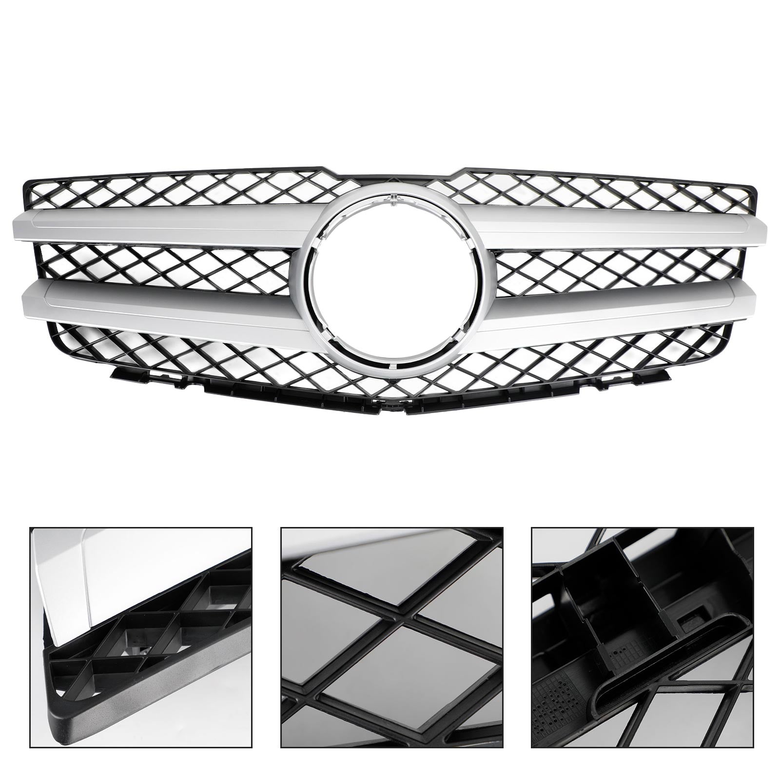 Front Hood Bumper Grill Grille Fit Mercedes Benz GLK X204 GLK350 2008-2012