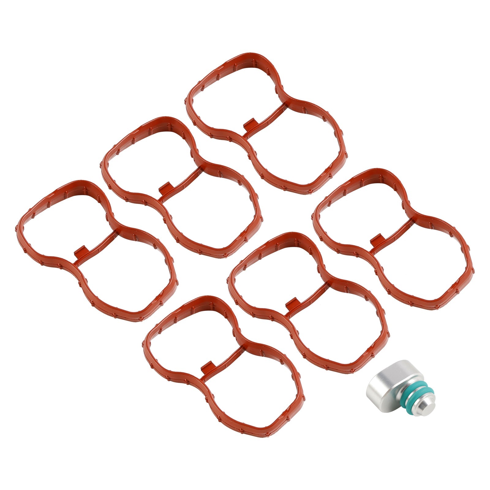 6PCS 섭취 매니 폴드 개스킷 1167807480 FIT BMW E90-93 F10 F11 F07 X5 X6 N57