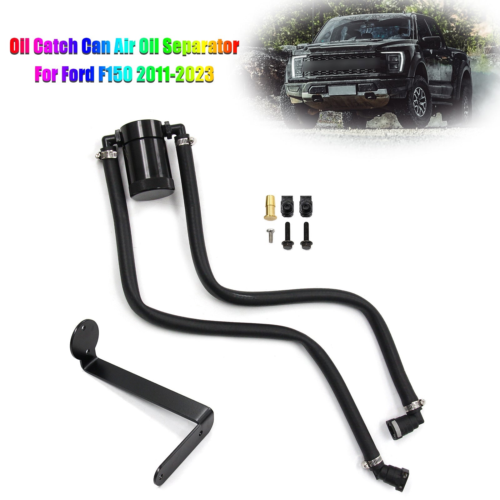 Oil Catch Can Air Oil Separator For Ford F150 2011-2023