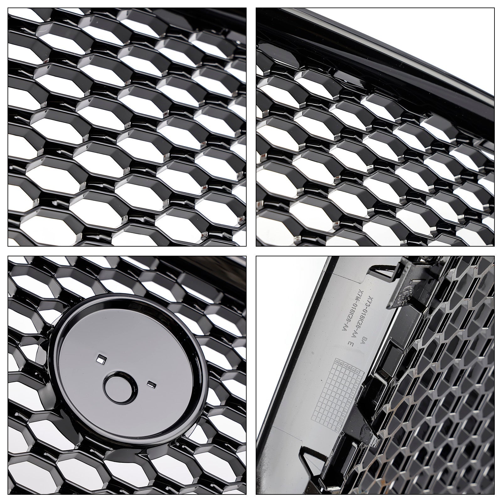 Gloss Black Honeycomb Front Bumper Grille Grill Fit Jaguar XE 2015-2018