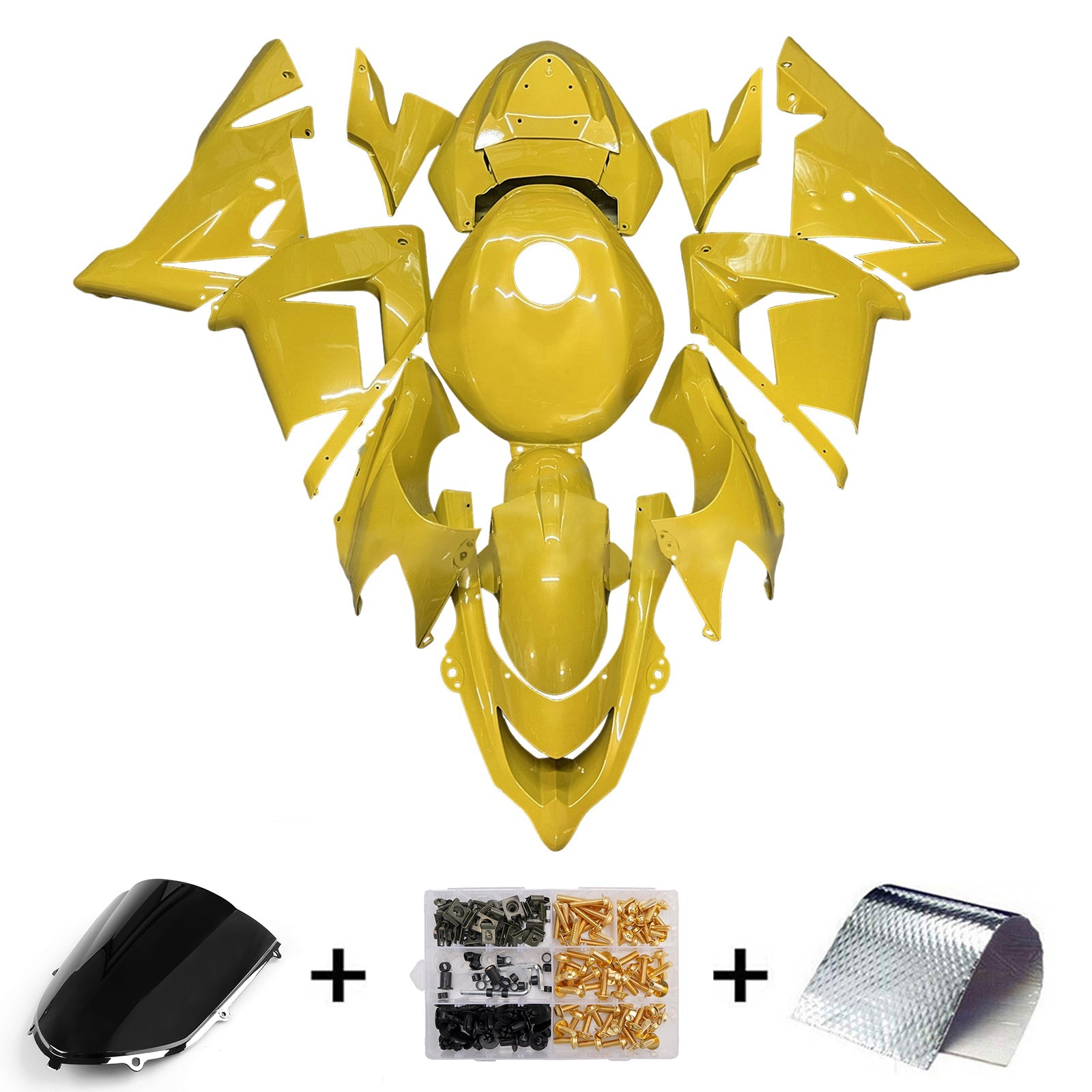 Injection Fairing Kit Bodywork Plastic ABS fit For Kawasaki ZX10R 2004-2005