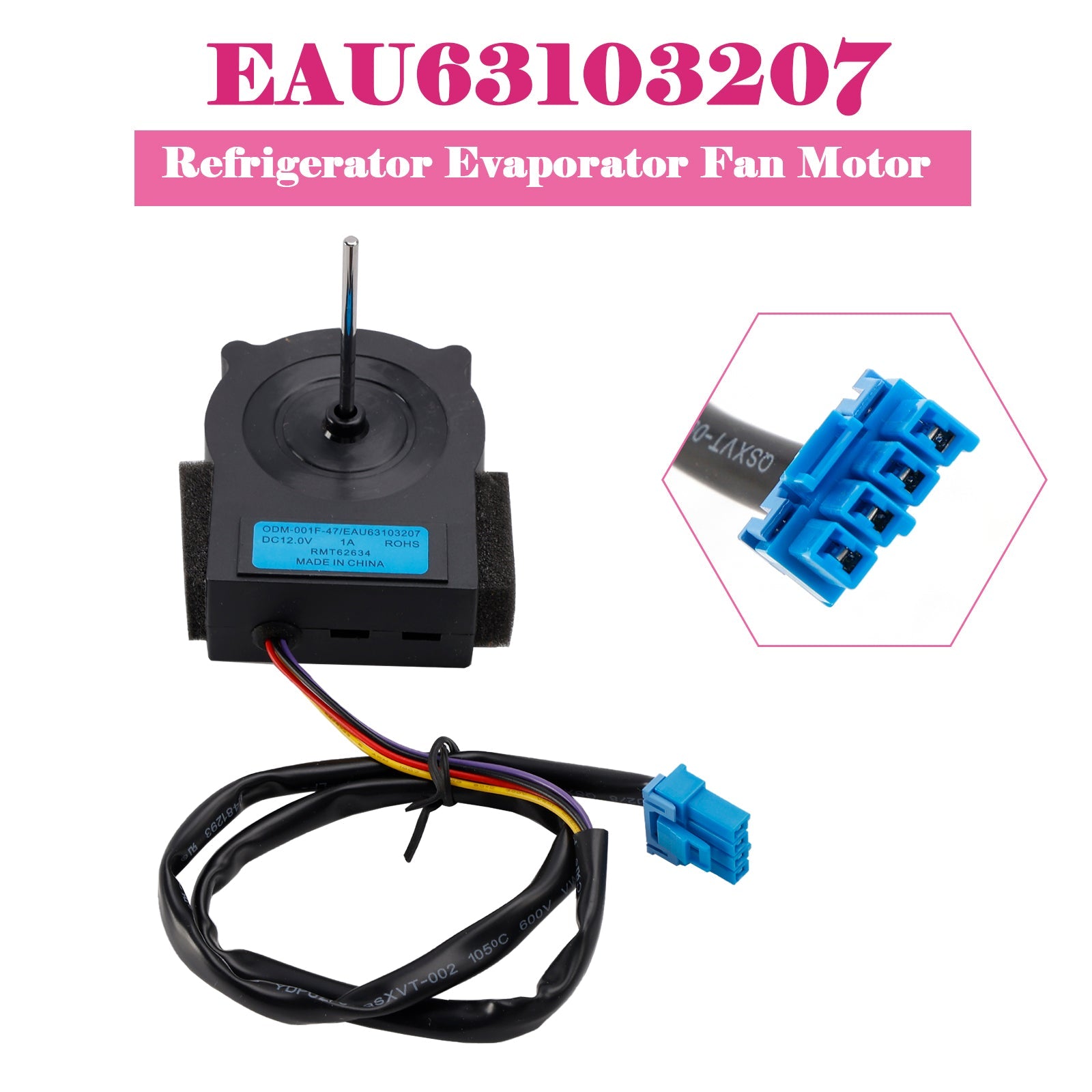 EAU63103207 Refrigerator Evaporator Fan Motor for LG Kenmore Refrigerator