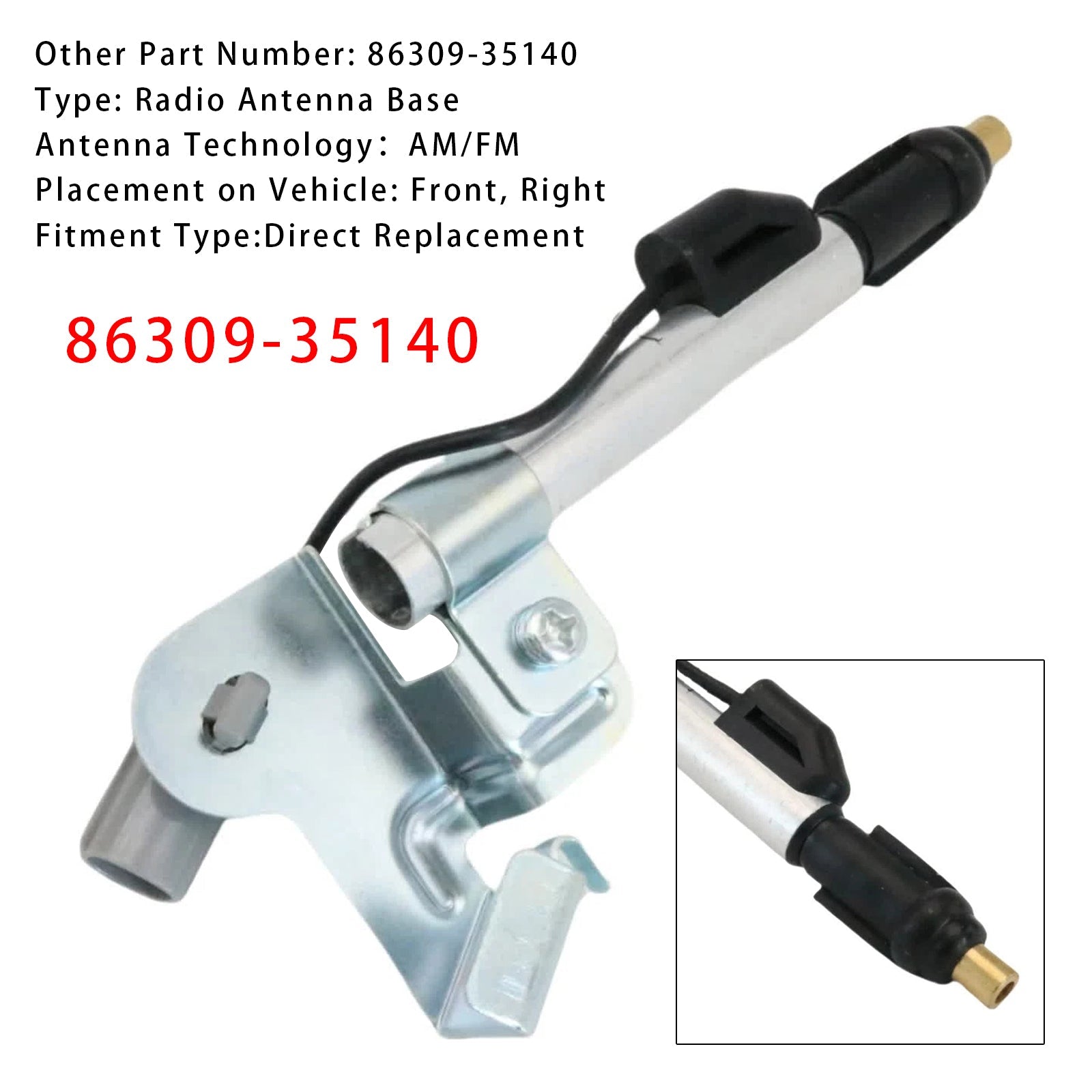 2010 -2013 Toyota 4Runner Antenna Holder Base 86309-35140