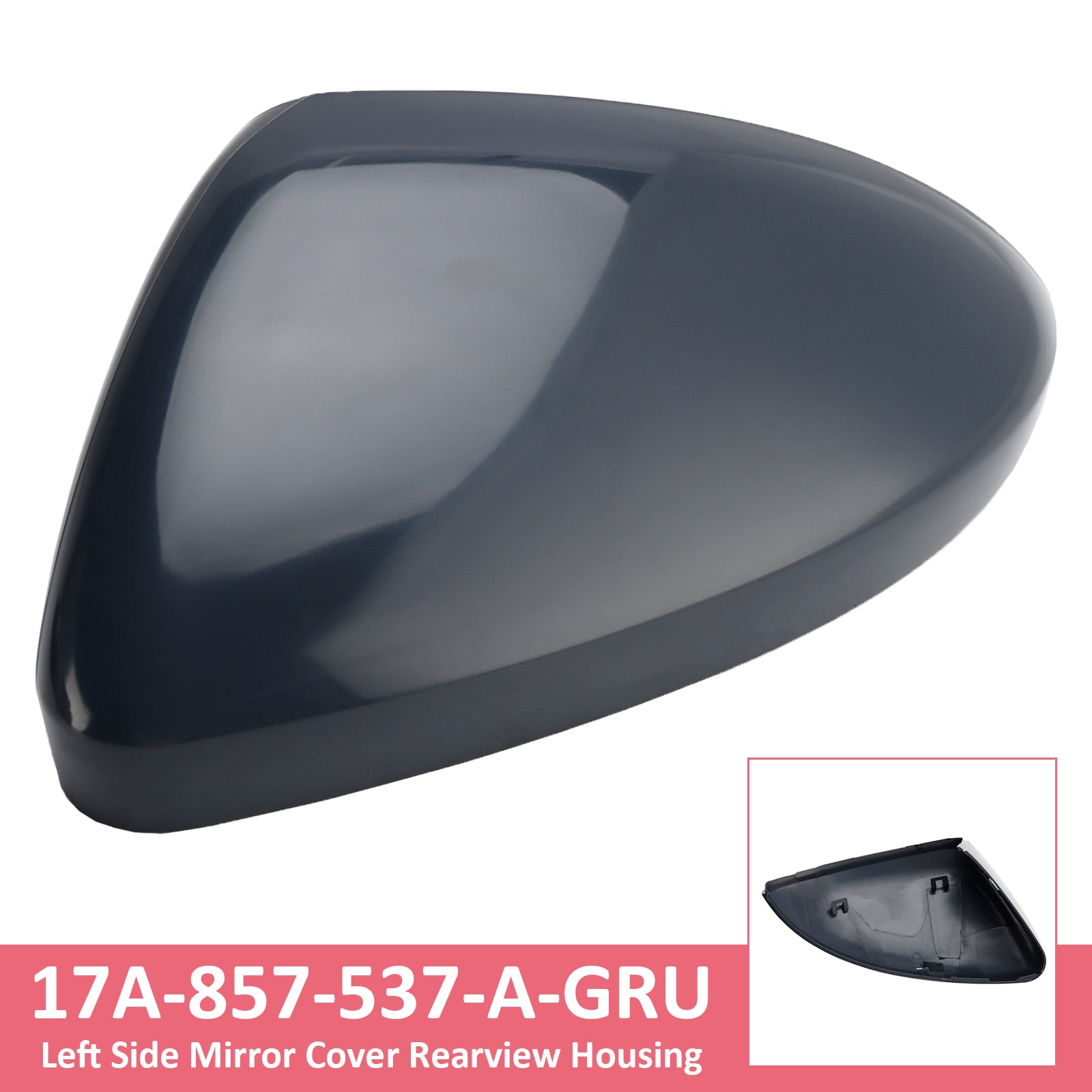 2019-2025 VW Jetta S / SE / SEL Left Side Mirror Cover Rearview Housing 17A-857-537-A-GRU