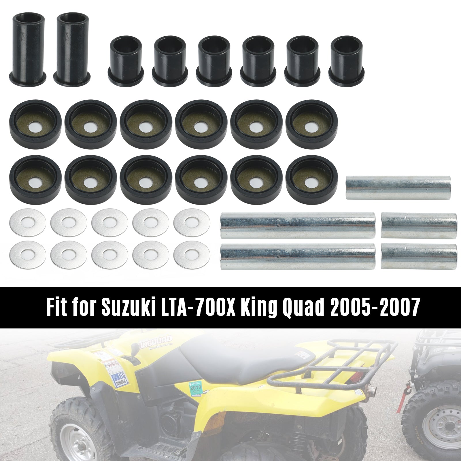 Rear A-Arm Bushing Kit 50-1041 for Suzuki 450 700 King Quad LTA-450X LTA-700X