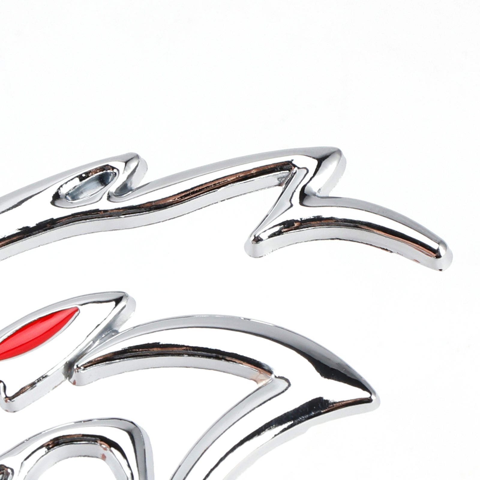 2x Hellcat Fender Side Emblem Badge Decal for SRT Hellcat Silver