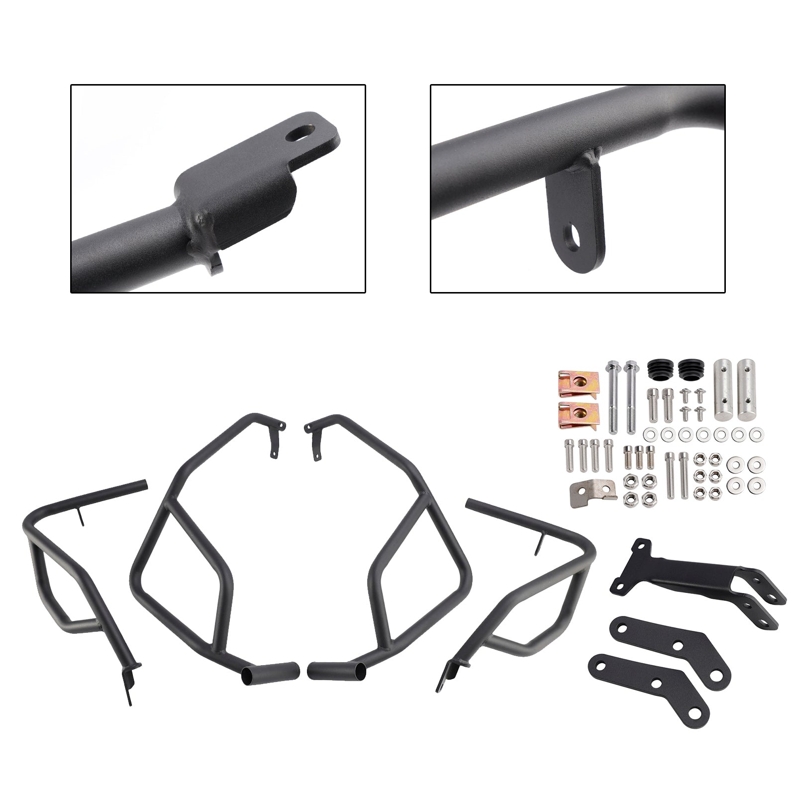 2023-2024 Honda Xl750 Transalp Engine Guard Crash Bar Frame Protector Bumper Silver