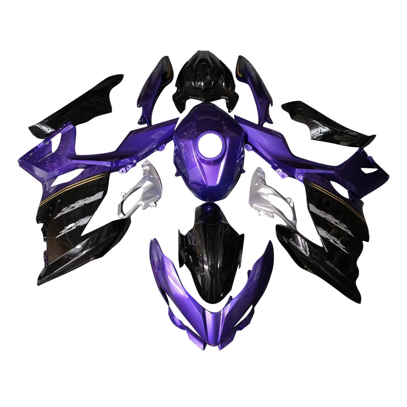 Injection Fairing Kit Bodywork Plastic ABS fit For Kawasaki EX400 Ninja400 2018-2024