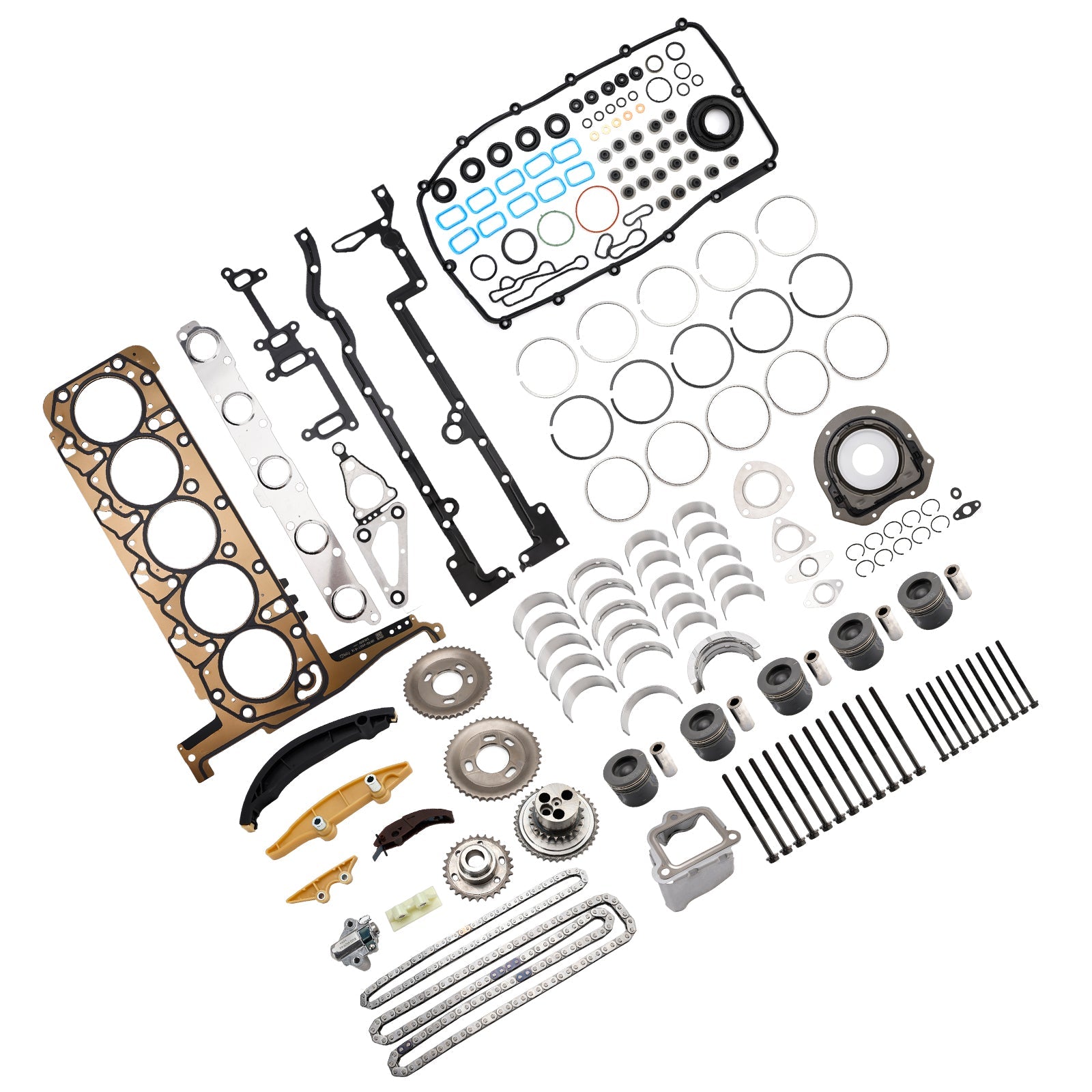 Mazda BT50 P5AT with 3.2L 5cyl Turbo Diesel Engines P5AT 3.2L Engine Rebuild Kit With Timing Kit