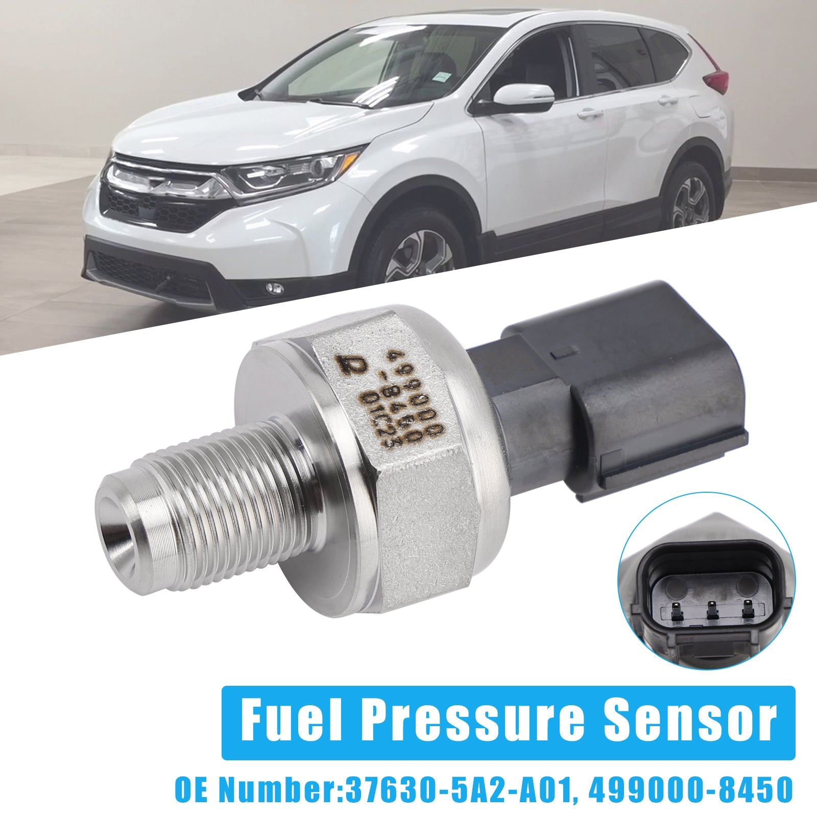 Fuel Pressure Sensor 37630-5A2-A01 for 2014-2021 Honda Accord CR-V Pilot