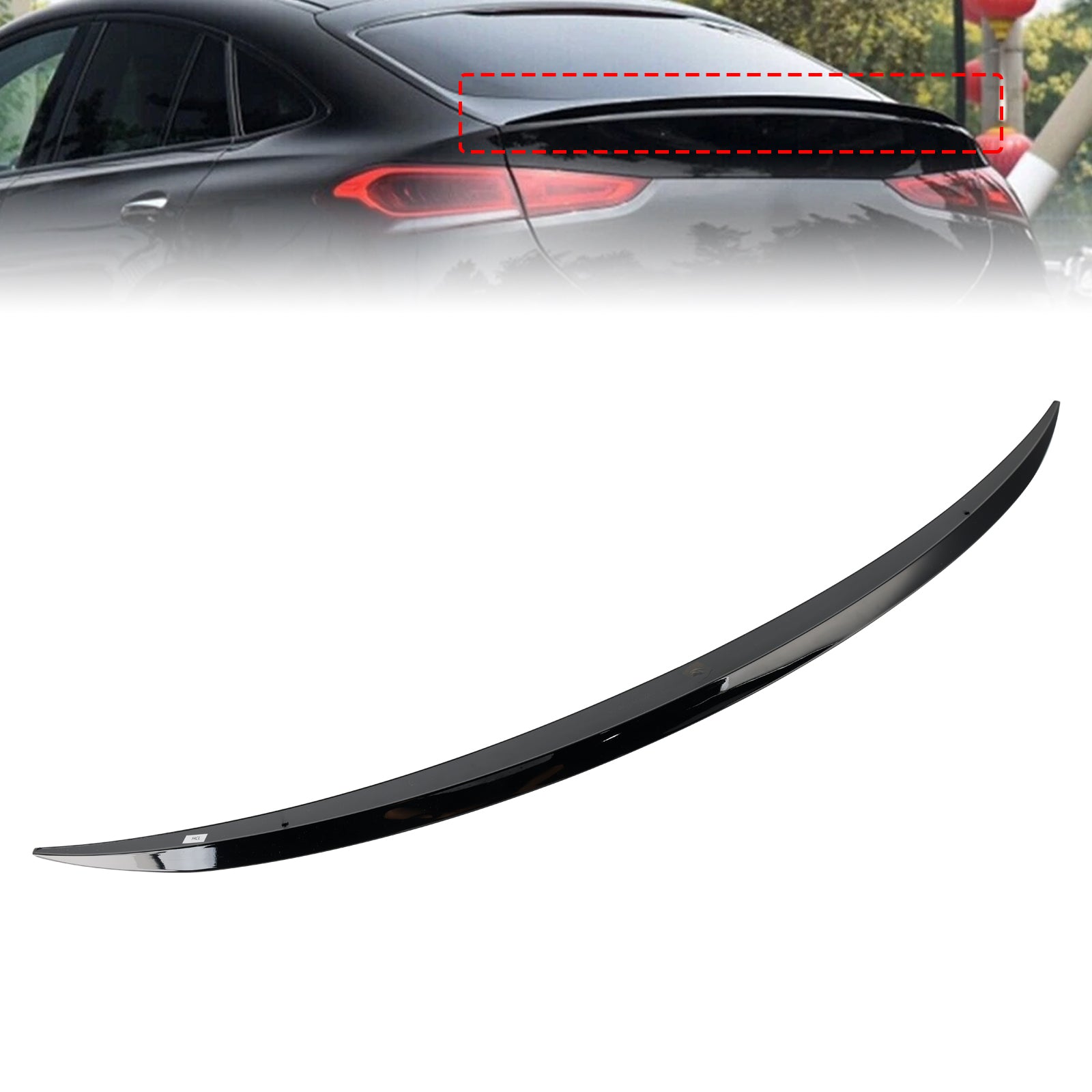 2019+ Benz GLE Class Coupe C167 AMG Style Gloss Black Rear Boot Spoiler