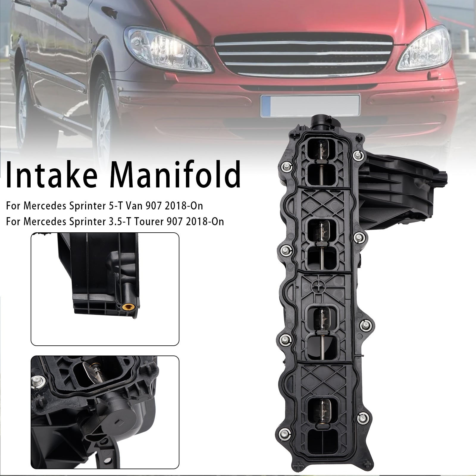 흡기 흡입구 Manifold A6510904937 FIT Mercedes Benz 2.1 CDI 2143CCM 2003+