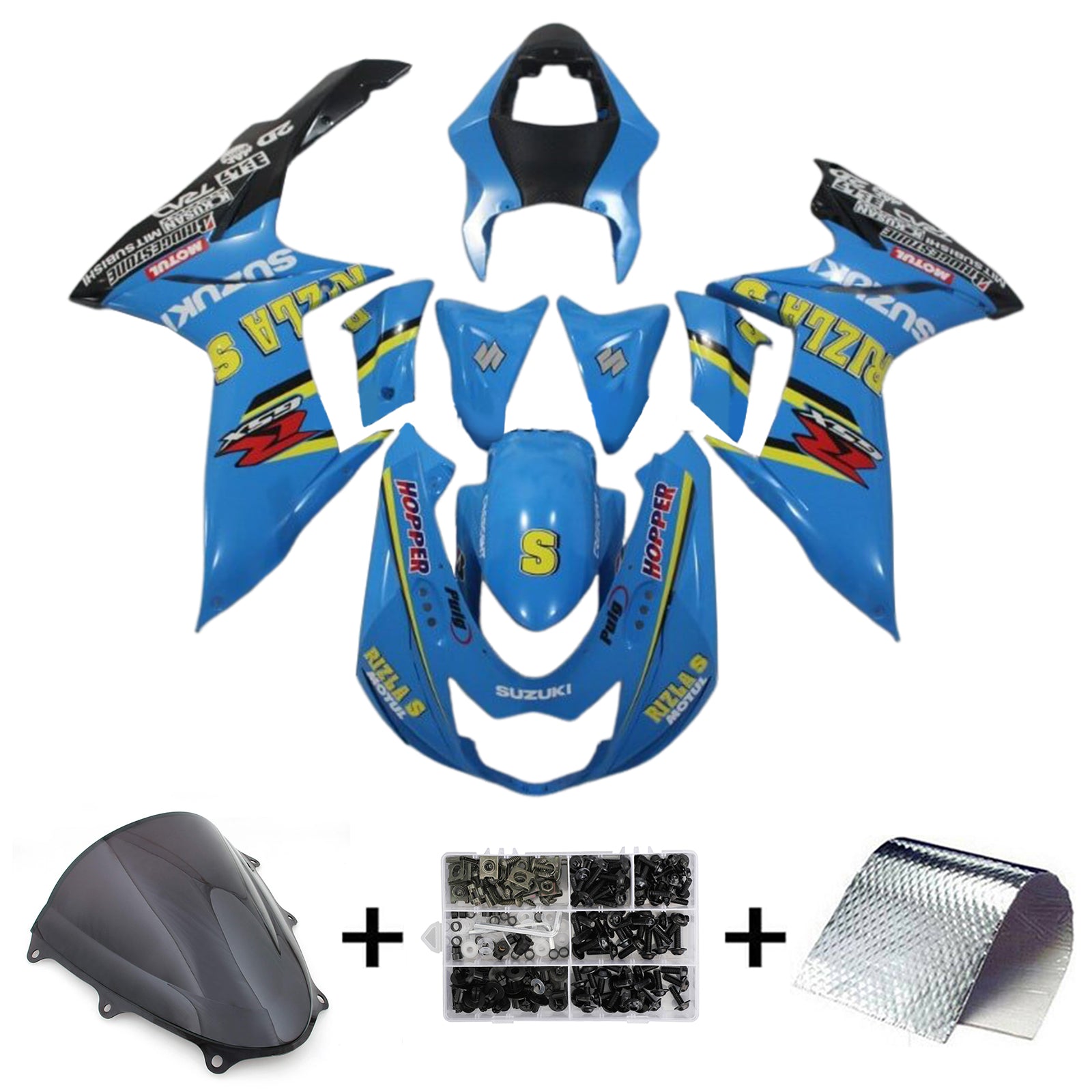 Amotopart Suzuki GSXR 600/750 2011-2025 K11 Fairing Kit Bodywork Plastic ABS