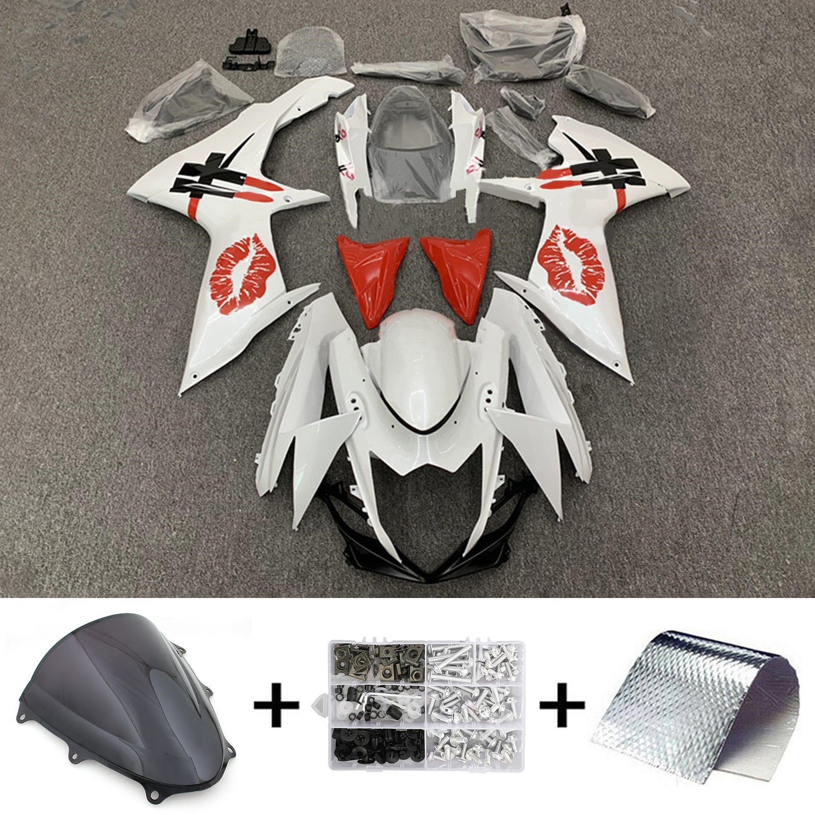 Amotopart Suzuki GSXR 600/750 2011-2025 K11 Fairing Kit Bodywork Plastic ABS