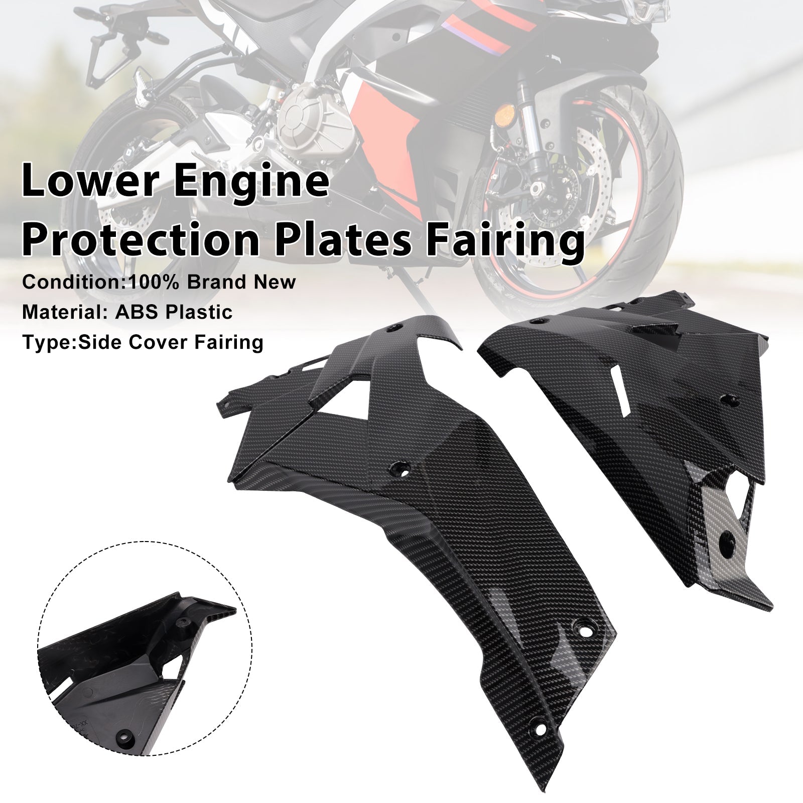 2024-2025 Aprilia RS457 RS 457 Engine Lower Belly Pan Panels Guard Fairing