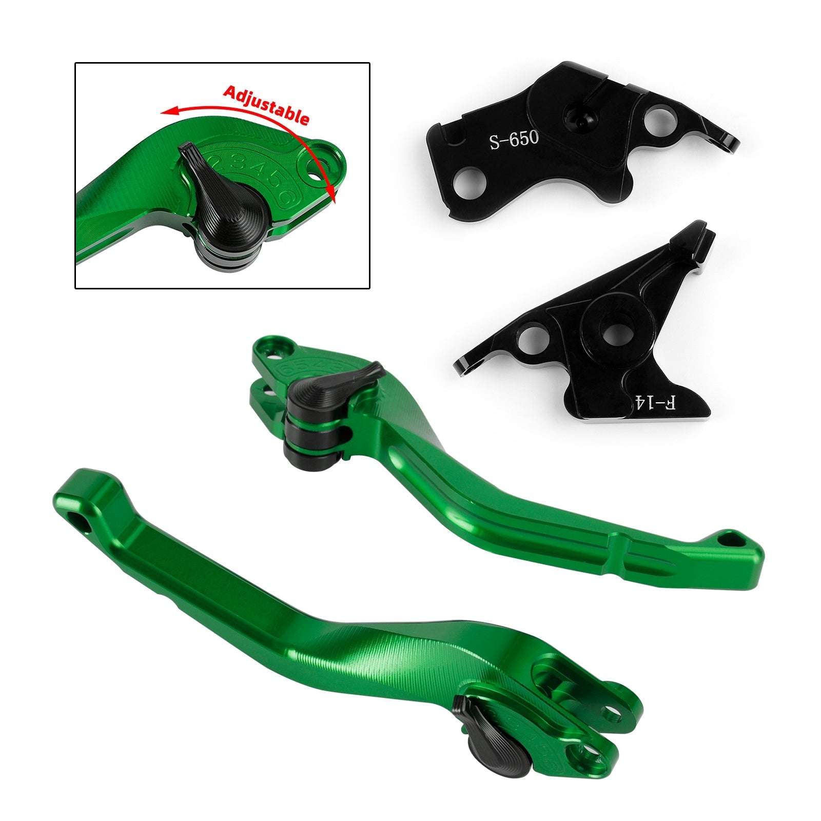 CNC Short Clutch Brake Lever Stainless Steel Fastener fit for Suzuki SV650/S DL650/V-STROM 750 KATANA