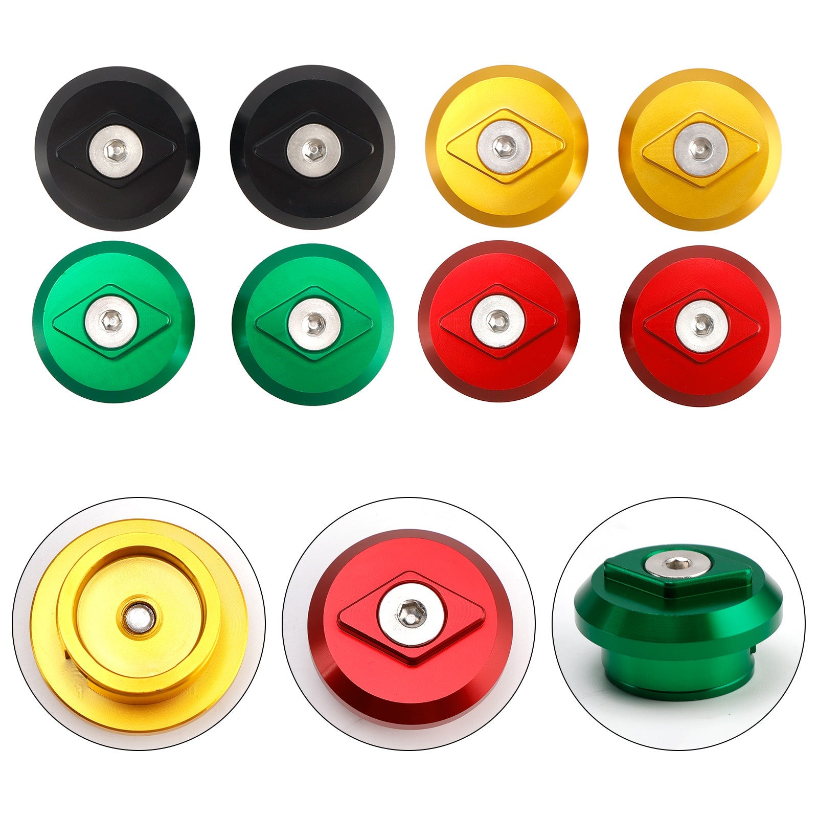 2024 2025 KAWASAKI NINJA 500 PAIR BILLET ALUMINUM FRAME PLUGS