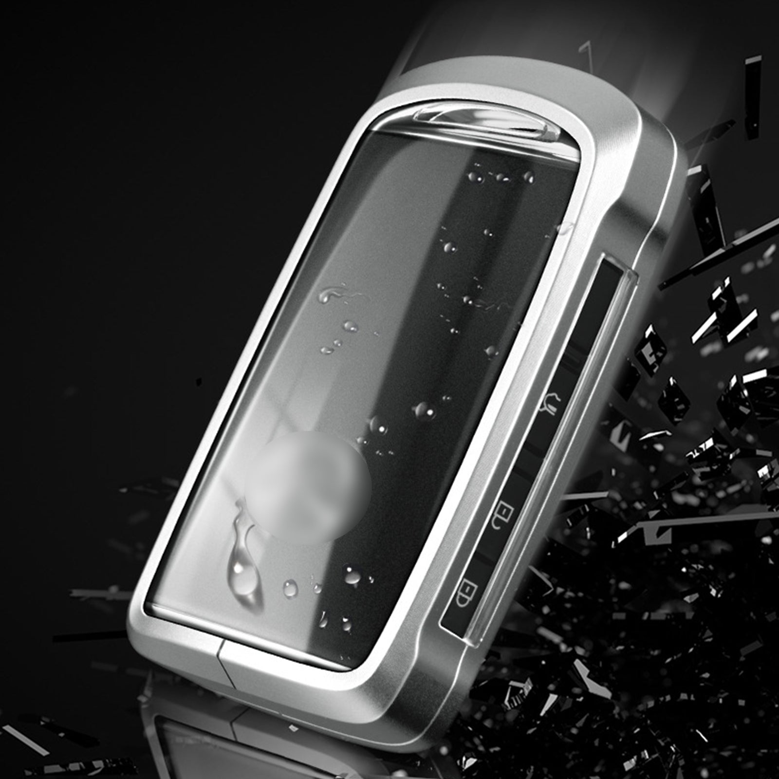 Aluminum Alloy TPU Black Car Key Case Cover With Buckle For Mazda CX-4 CX-5
