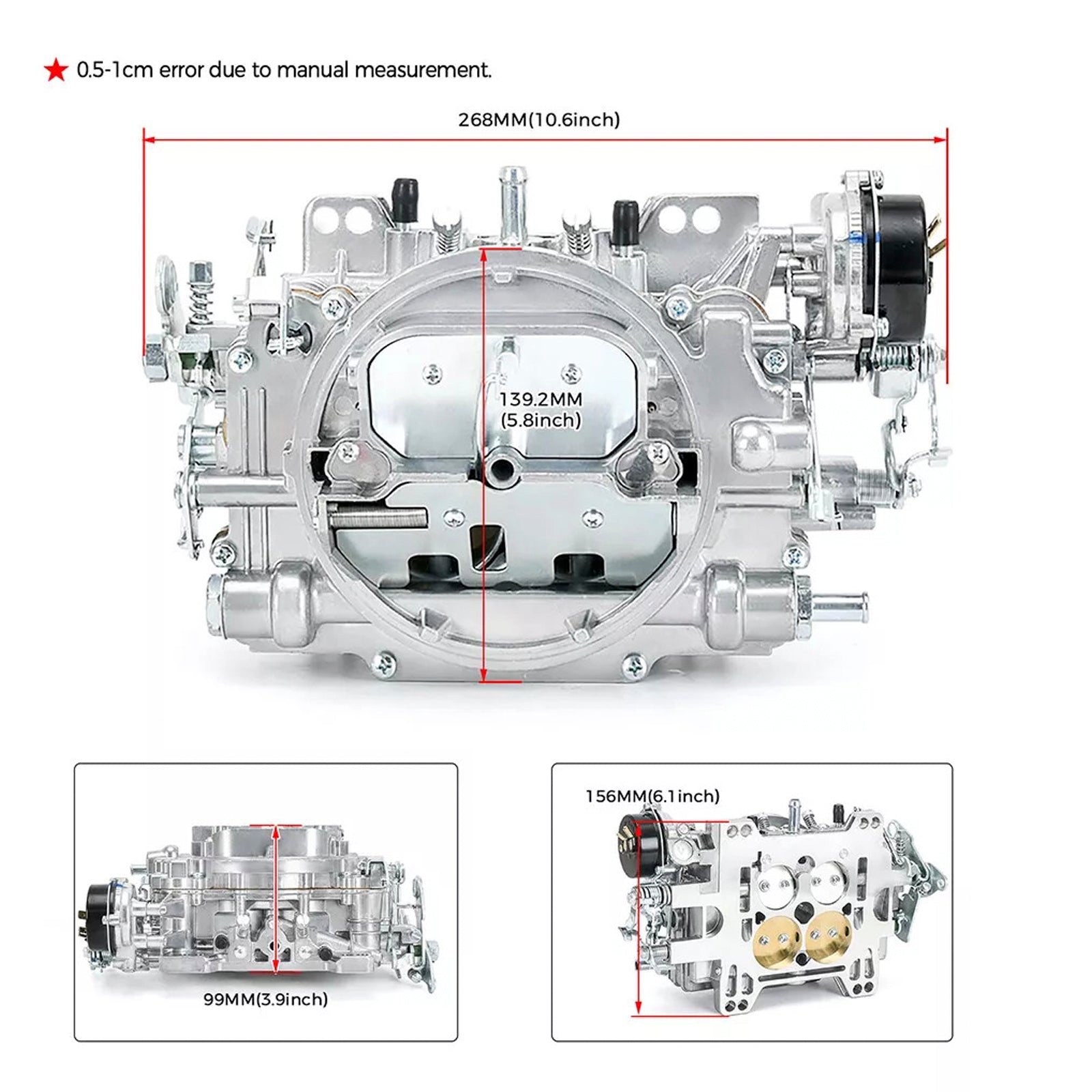 4 Barrel 1913 AVS2 Carburetor 800 CFM Electric Choke CBR23 1913 AVS2 800CFM