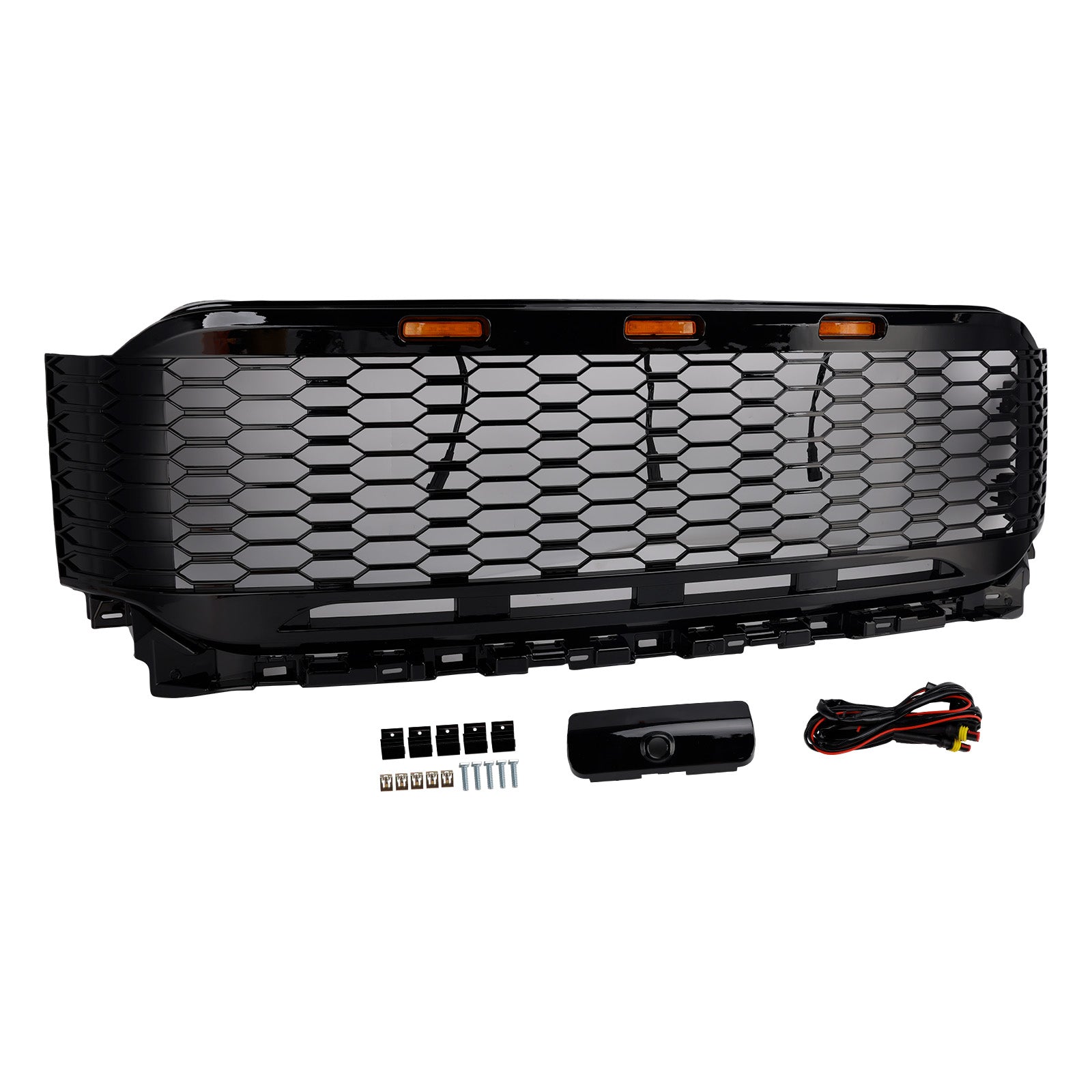 2021-2023 Ford F150 Raptor Replacement ABS Front Bumper Grille Grill W/ LED