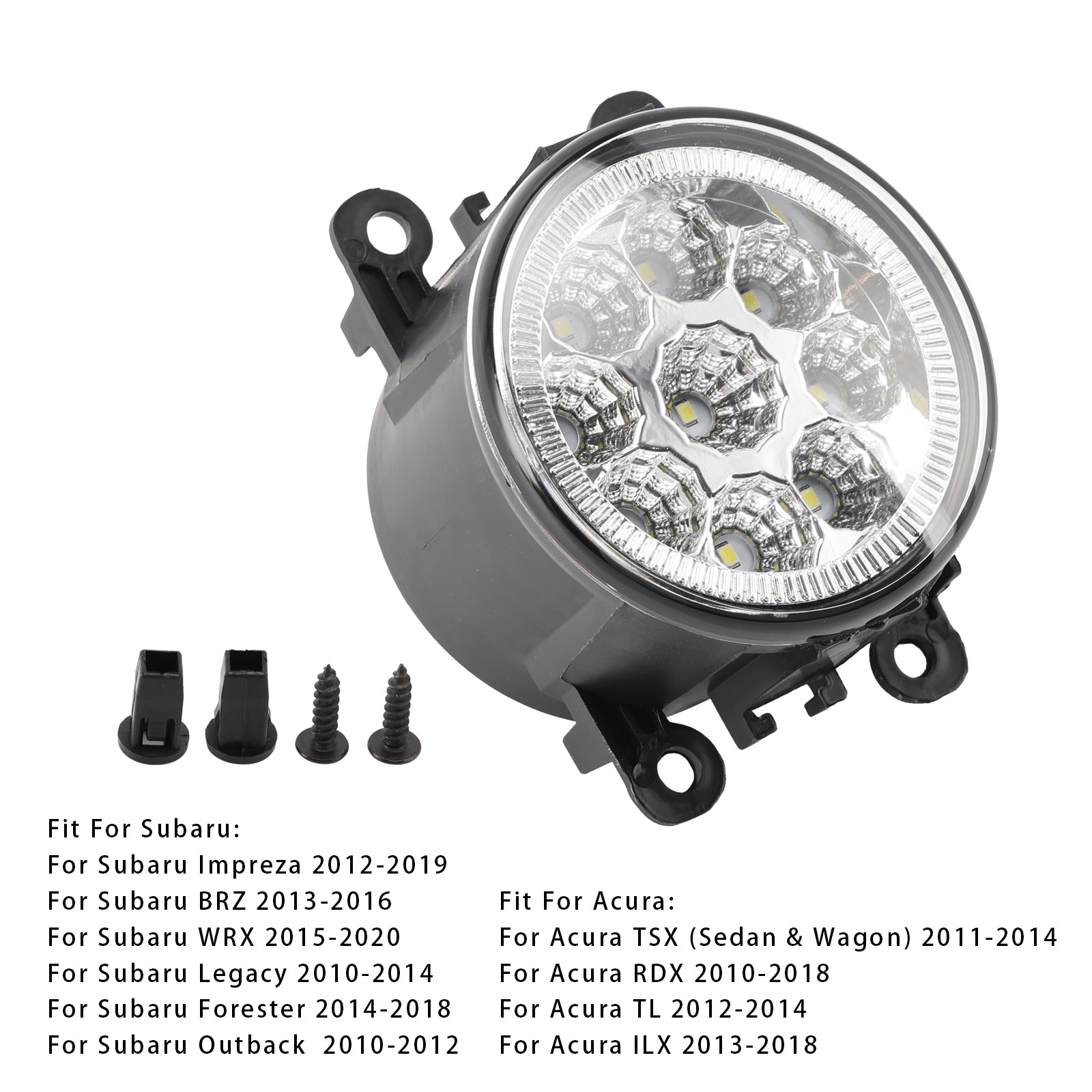 9 LED Daytime Running Fog Lights For Ford Focus Fiesta C-Max 84501AJ00A