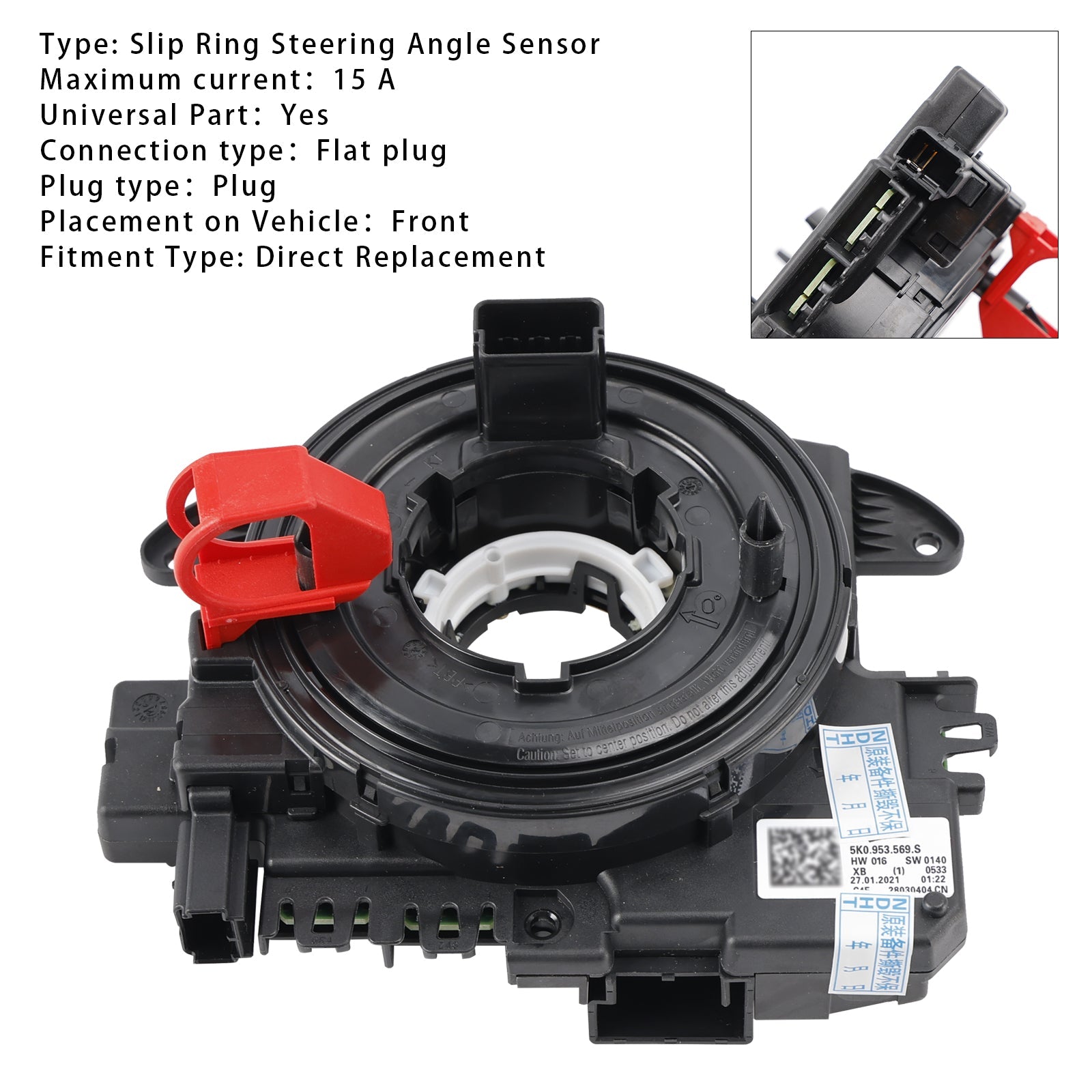 Slip Ring Steering Angle Sensor 5K0953569S 5K0953569AR For VW CC Passat