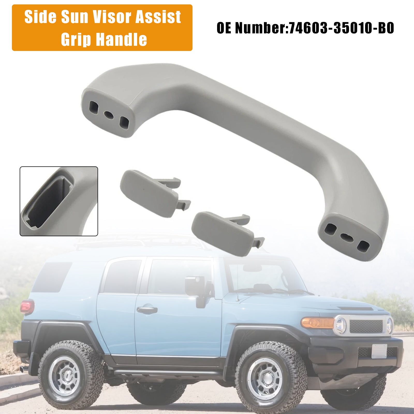 2007-2014 Toyota FJ Cruiser Side Sun Visor Assist Grip Handle 74603-35010-B0