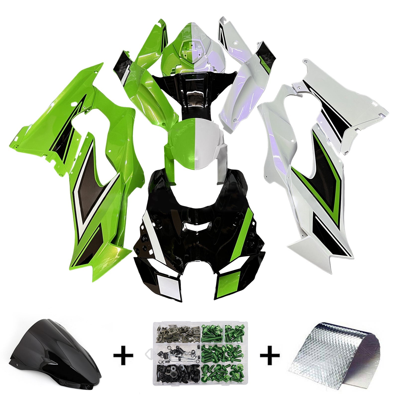 Injection Fairing Kit Bodywork ABS fit For Kawasaki ZX-10R ZX-10RR 2021-2025