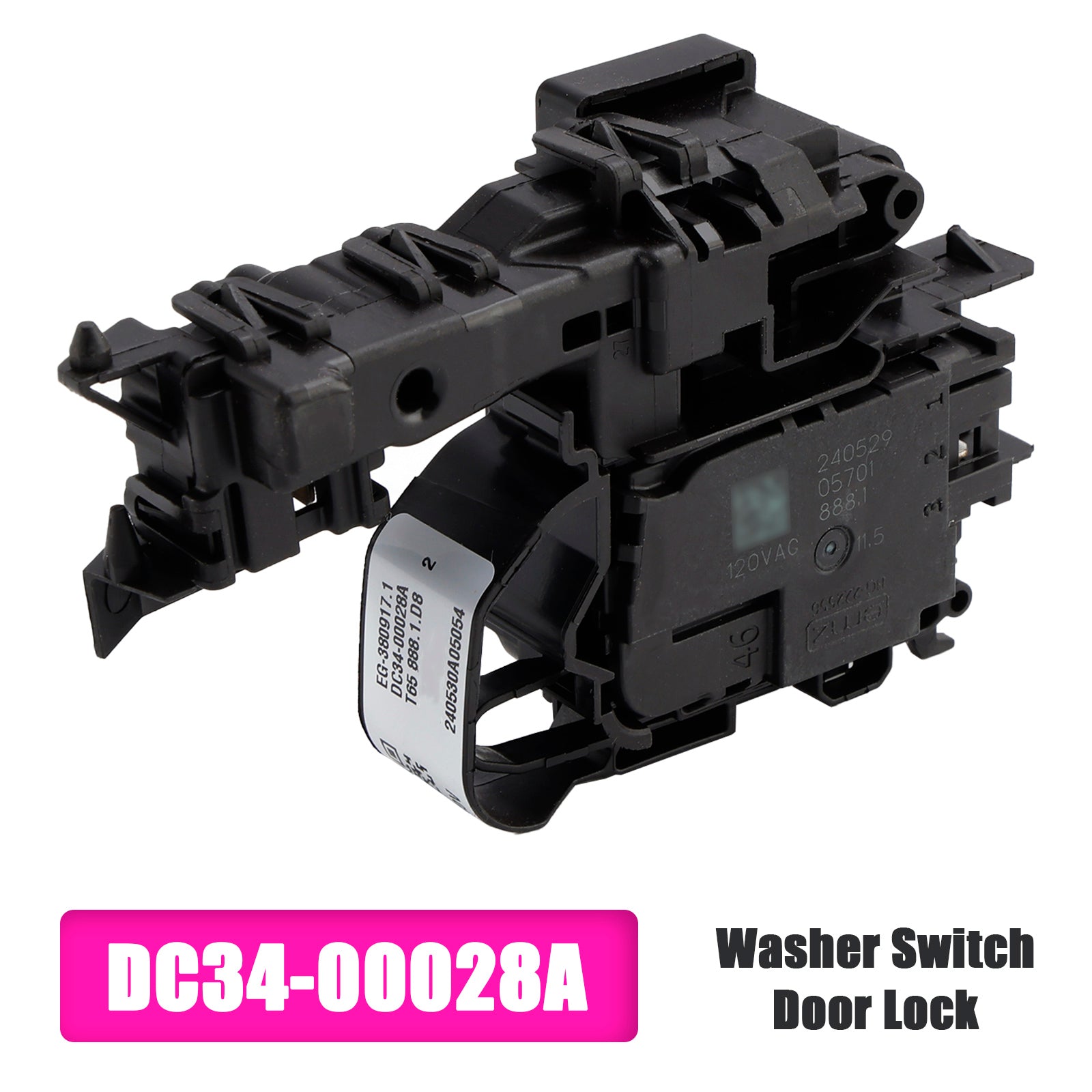 DC34-00028A Washer Switch Door Lock for Samsung AP6975226 PS12740237