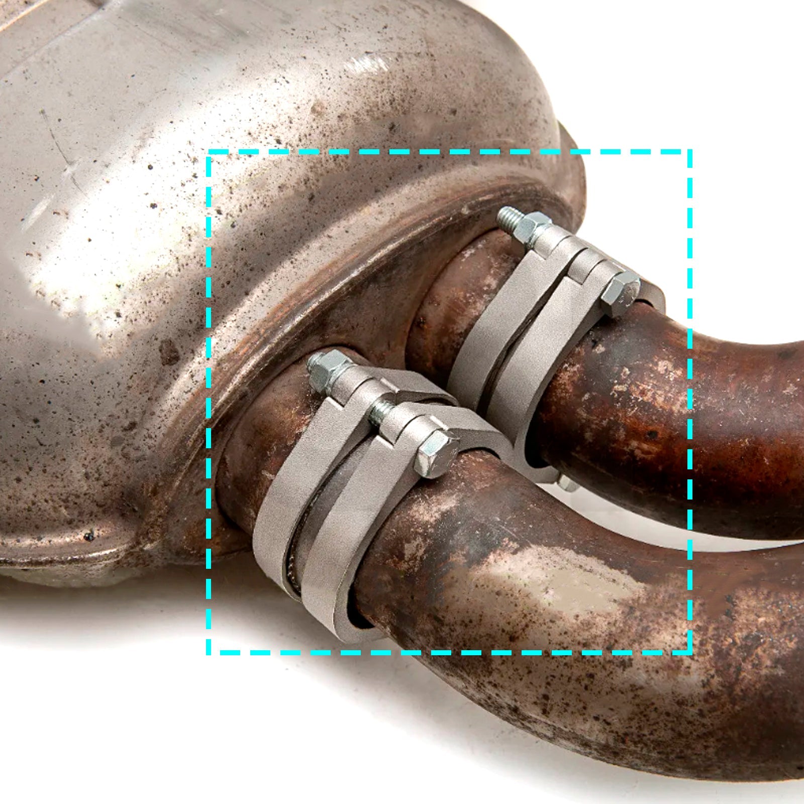 배기 플랜지 머플러 백 박스 녹슬 낸 플랜지 클램프 수리 BMW E46 M3