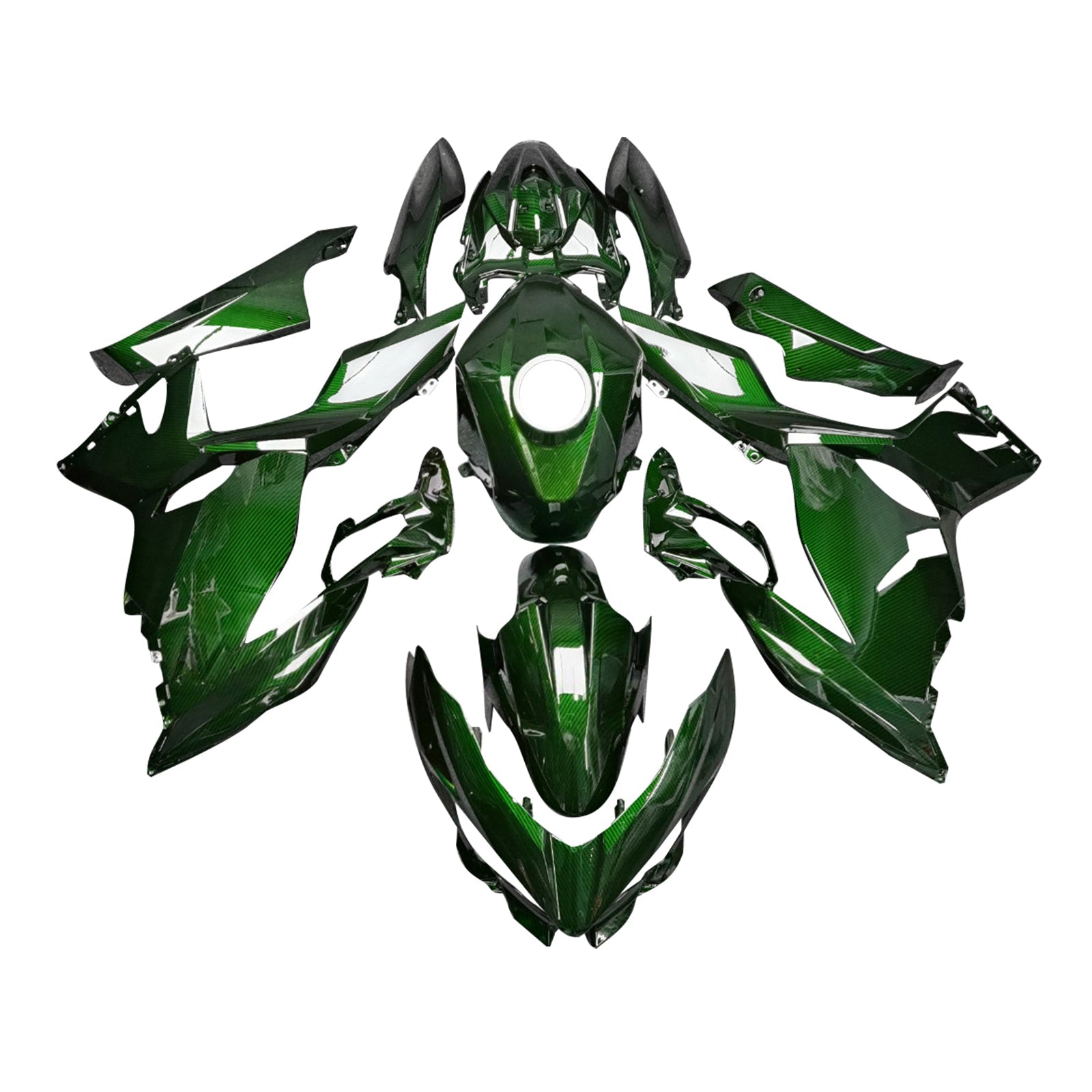 Injection Fairing Kit Bodywork Plastic ABS fit For Kawasaki EX400 Ninja400 2018-2024