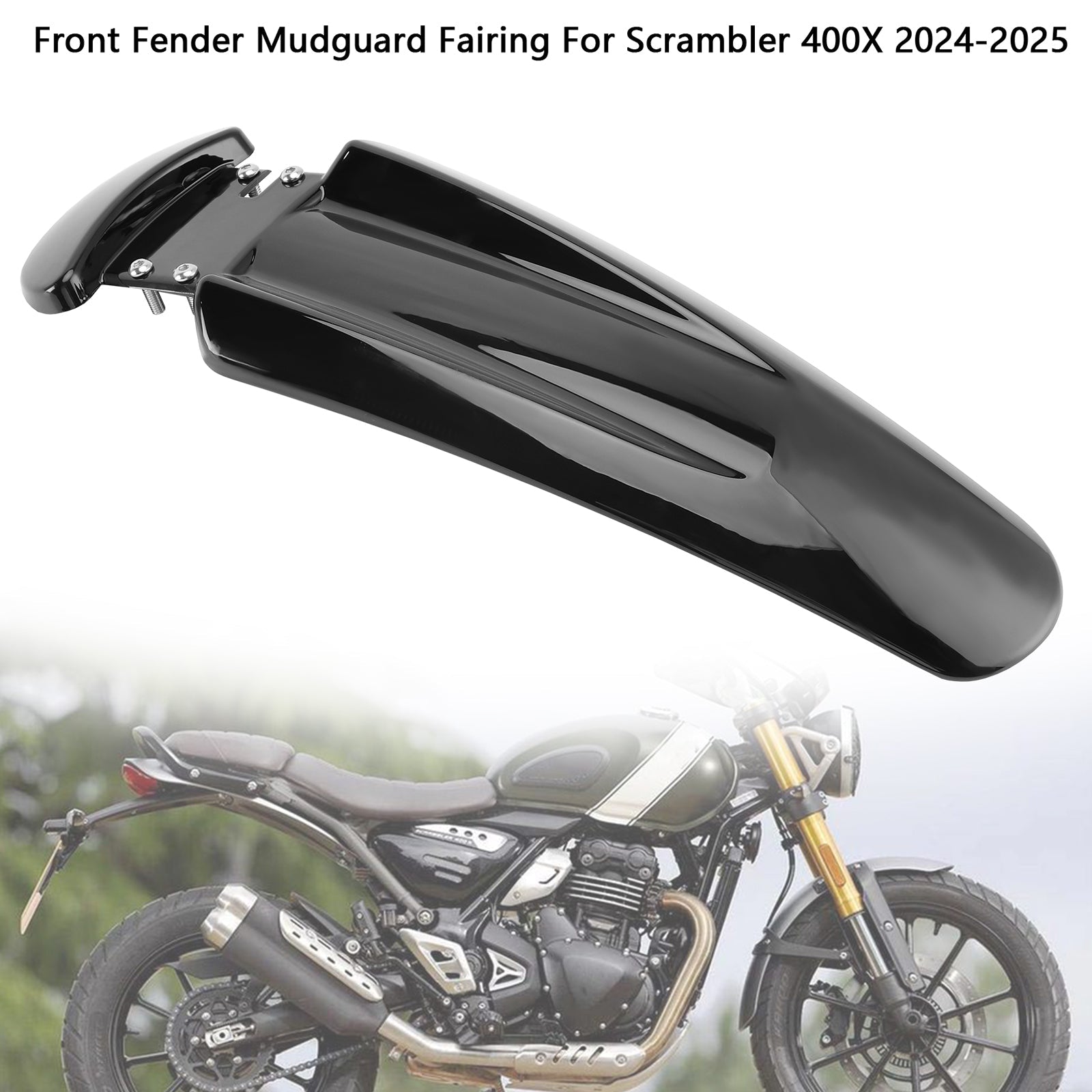 2024-2025 Scrambler 400X Front Fender Mudguard Fairing