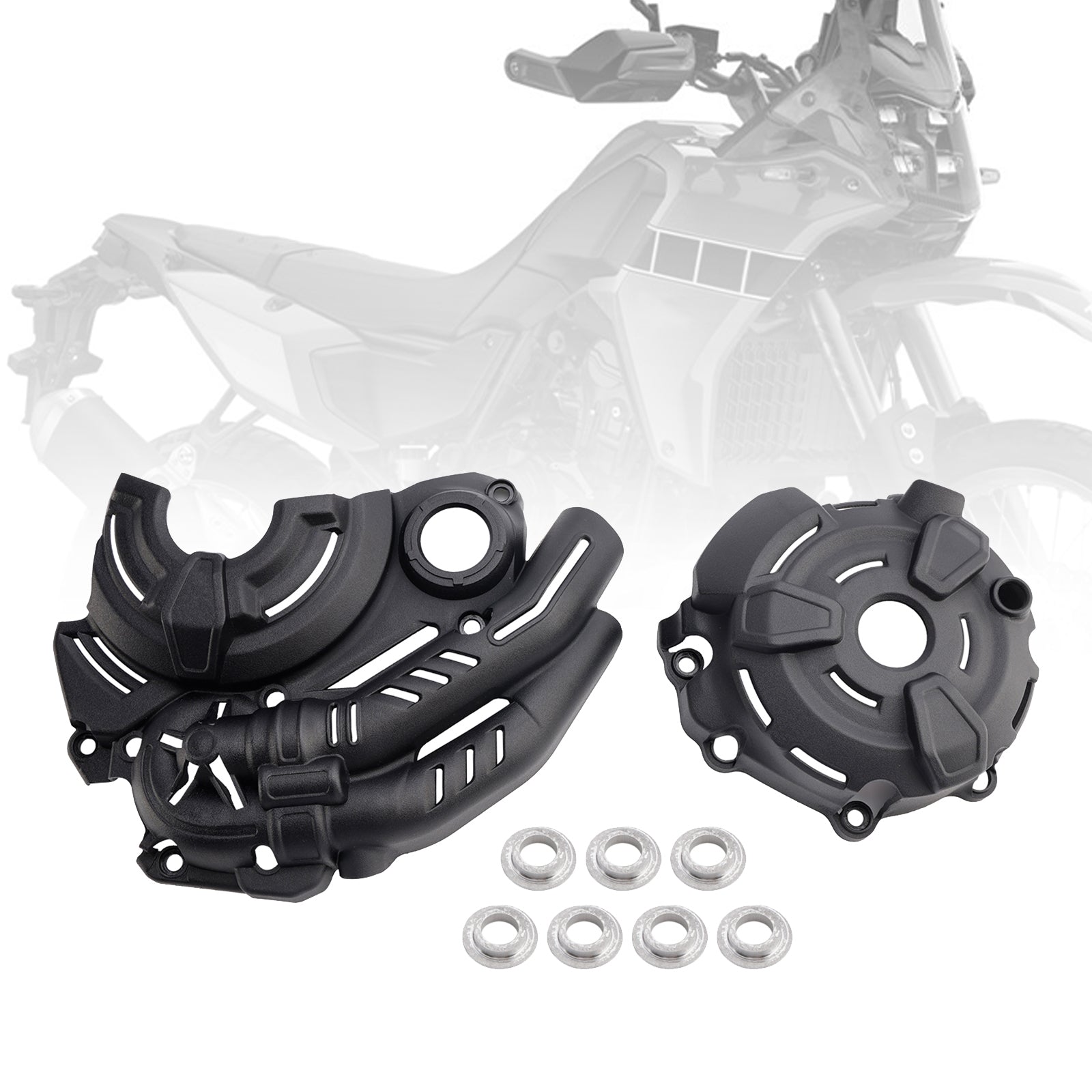 Engine Guards Protective Engine Housing Fit Black For Yamaha Tenere Mt-07 Xsr700