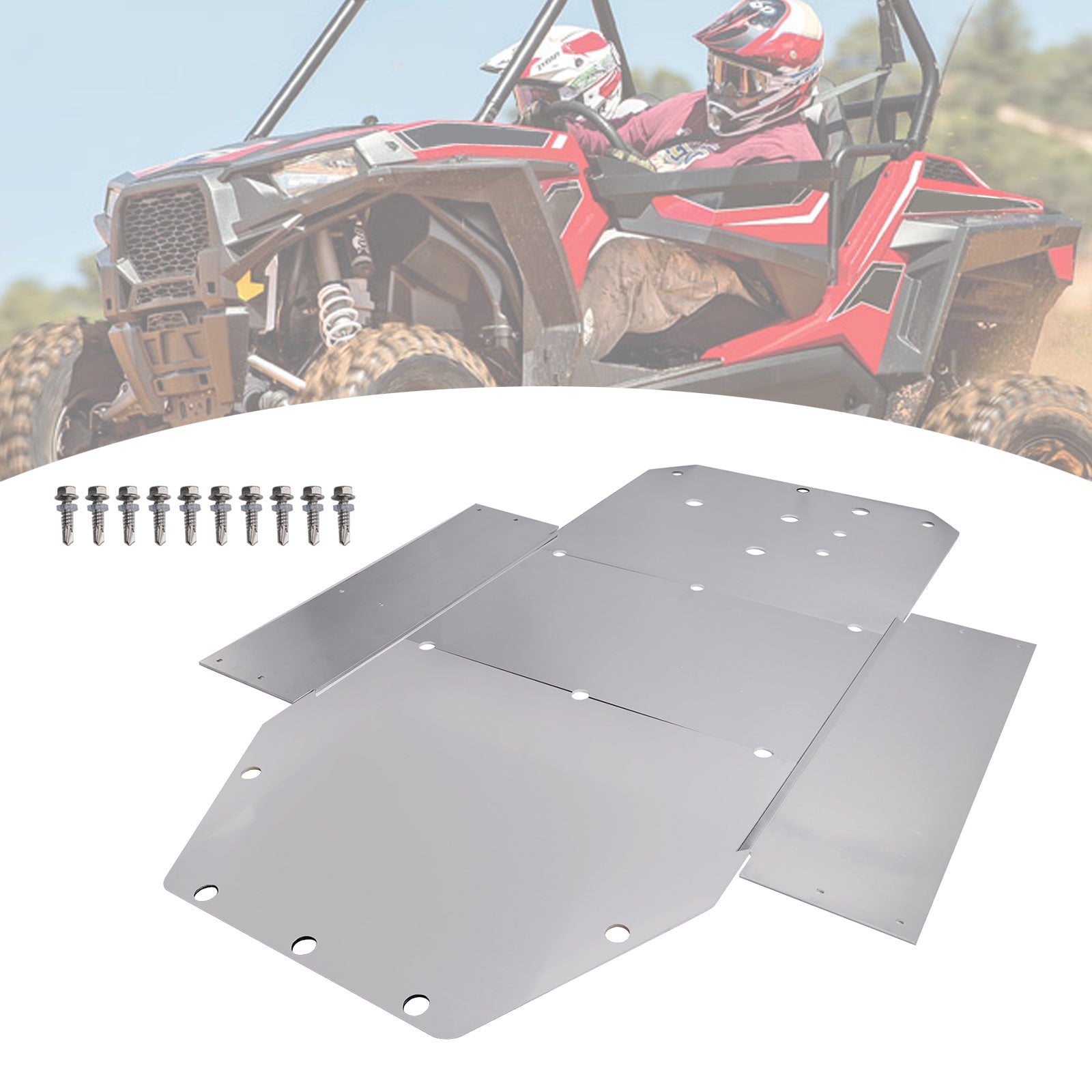 2008-2014 Polaris RZR 800 Aluminum Skid Plate Chassis Protector
