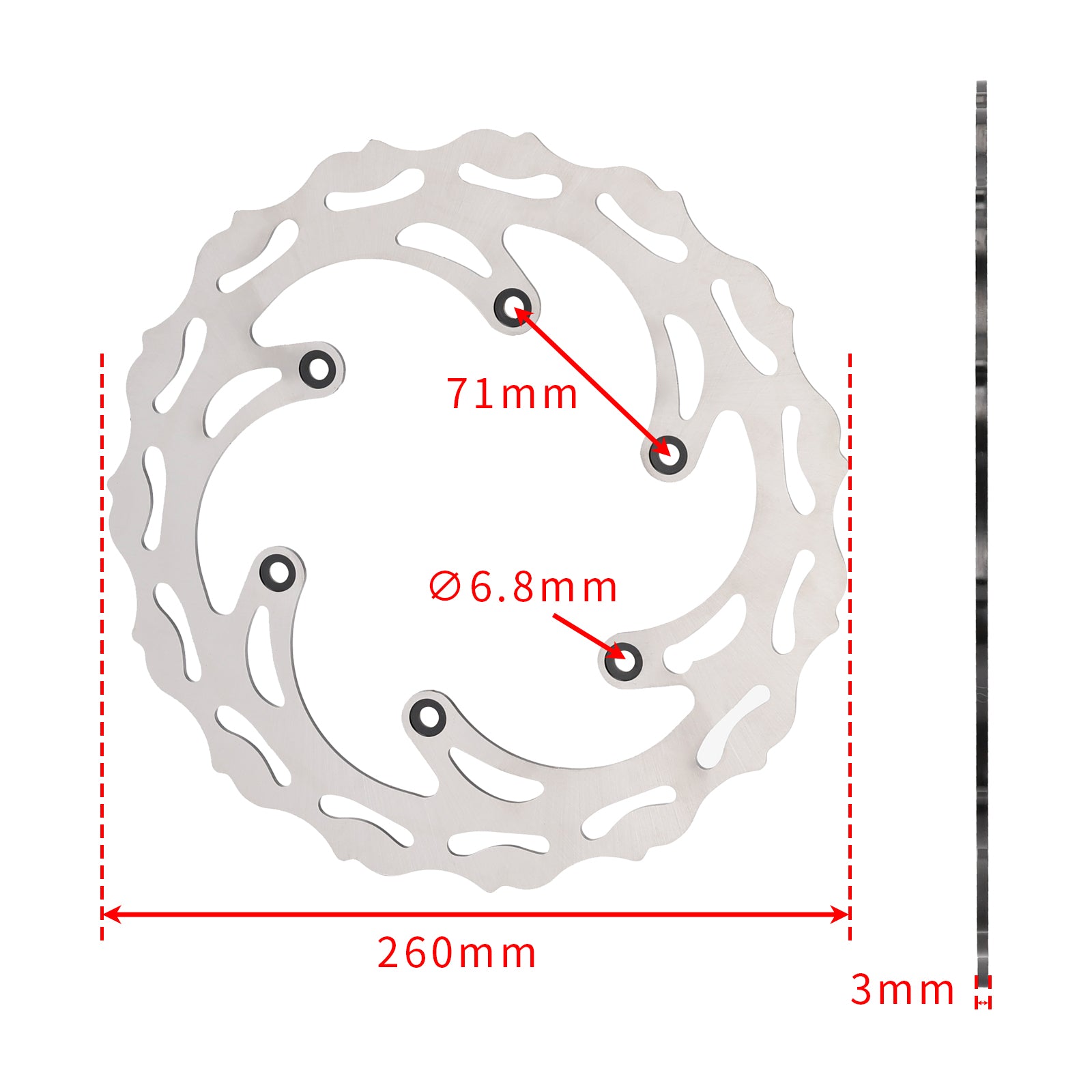 Front & Rear Brake Disc Rotor For 125 250 300 350 450 500 EXC XC SX SXF XCW